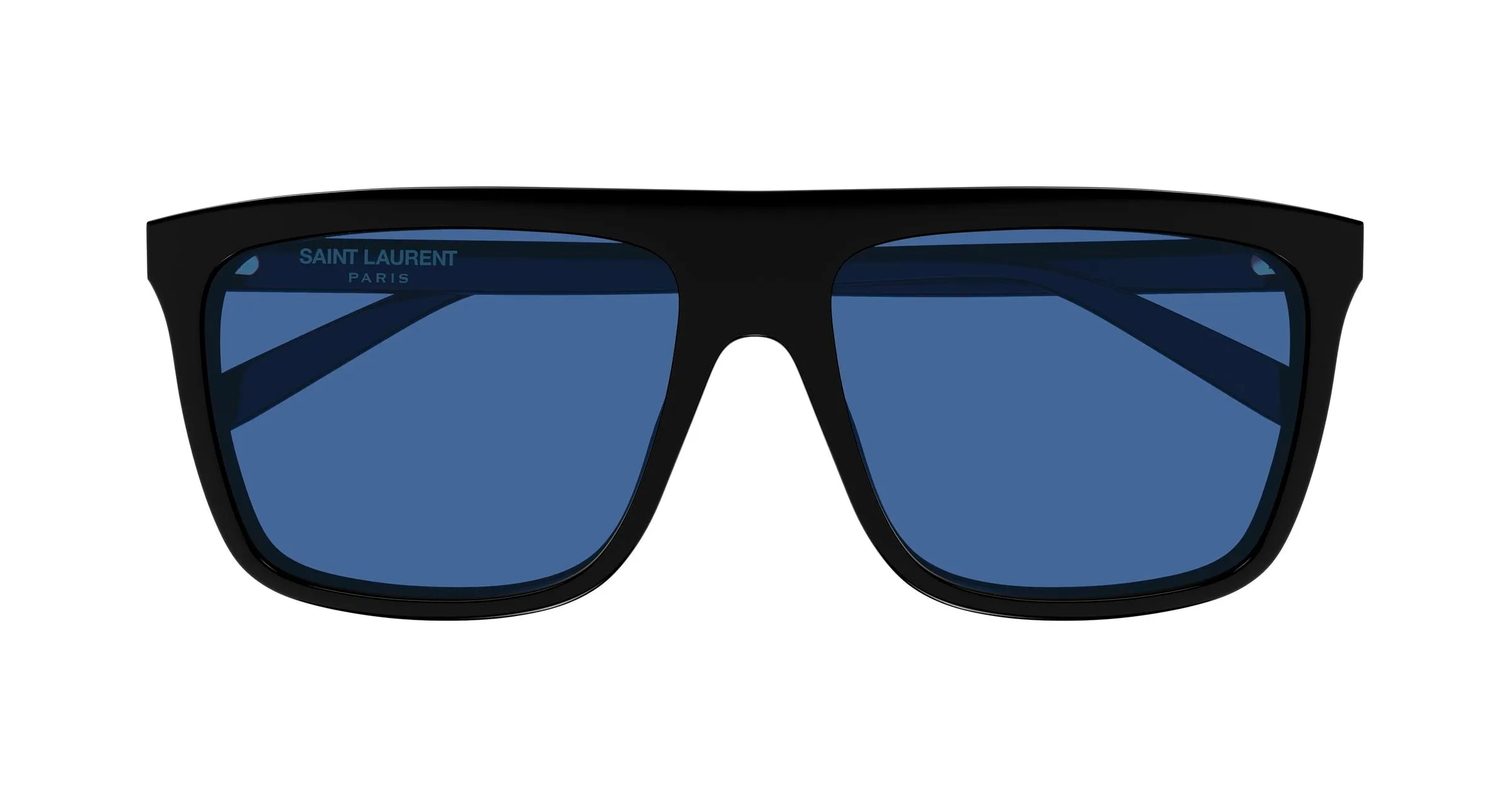 SAINT LAURENT SL 904 002 Occhiali da sole Acetato Nero Blu Squadrata - immagine 2