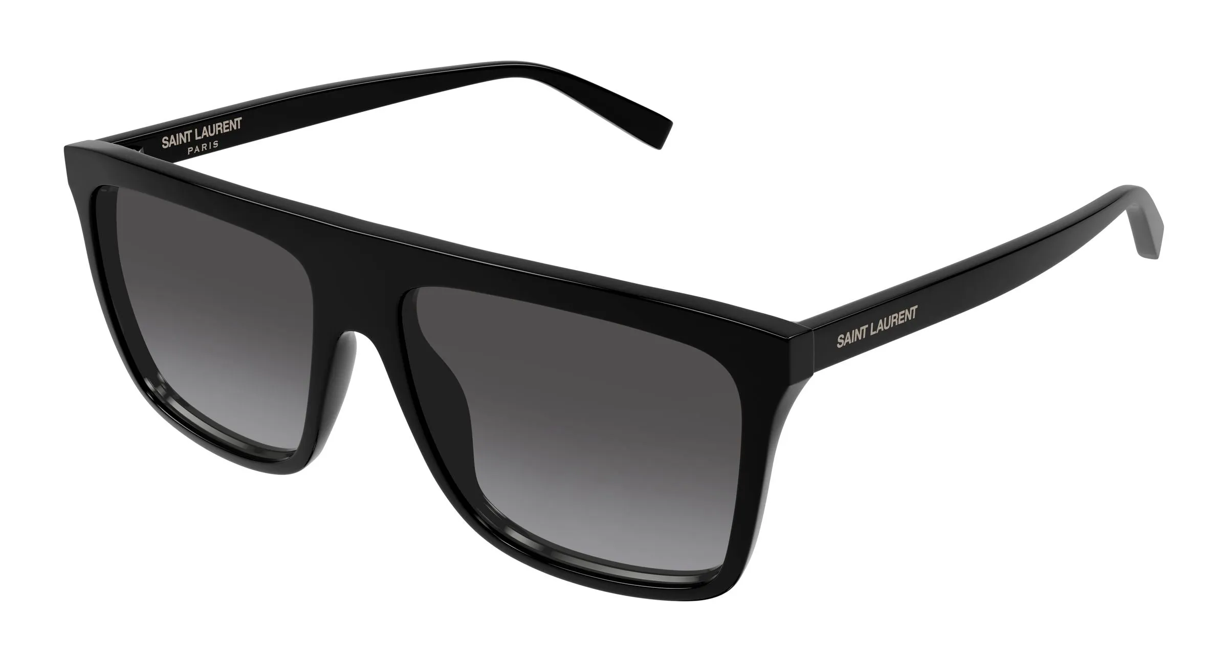 SAINT LAURENT SL 904 001 Occhiali da sole Acetato Nero Grigio Squadrata - immagine 1