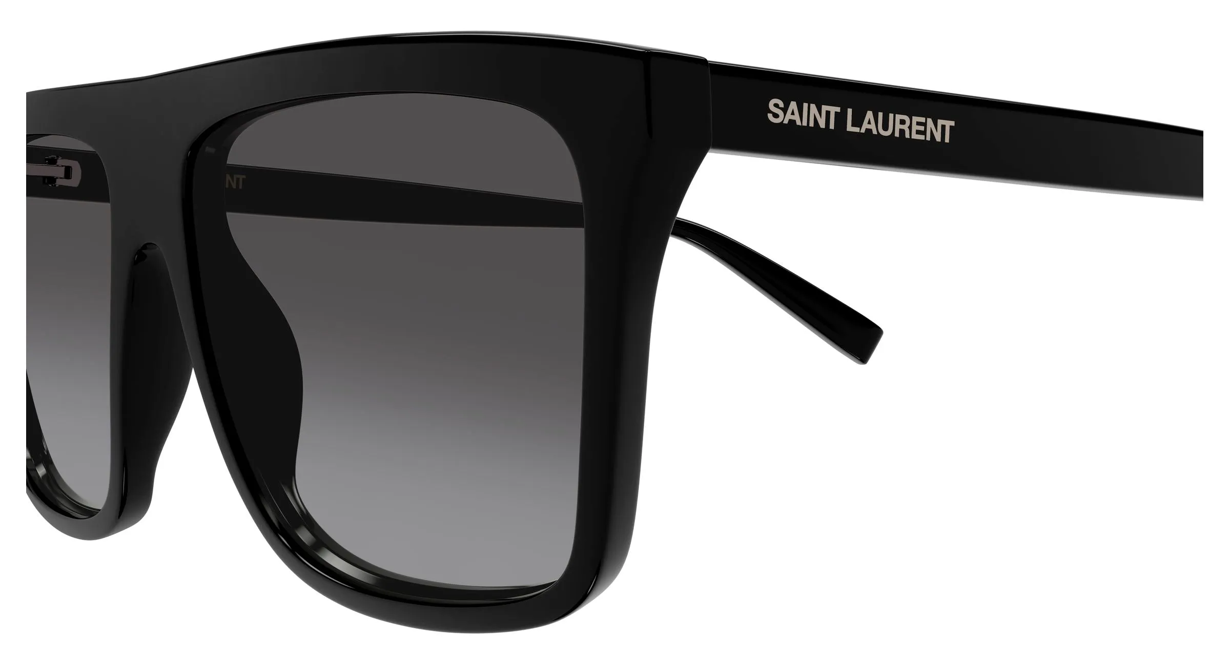 SAINT LAURENT SL 904 001 Occhiali da sole Acetato Nero Grigio Squadrata - immagine 3