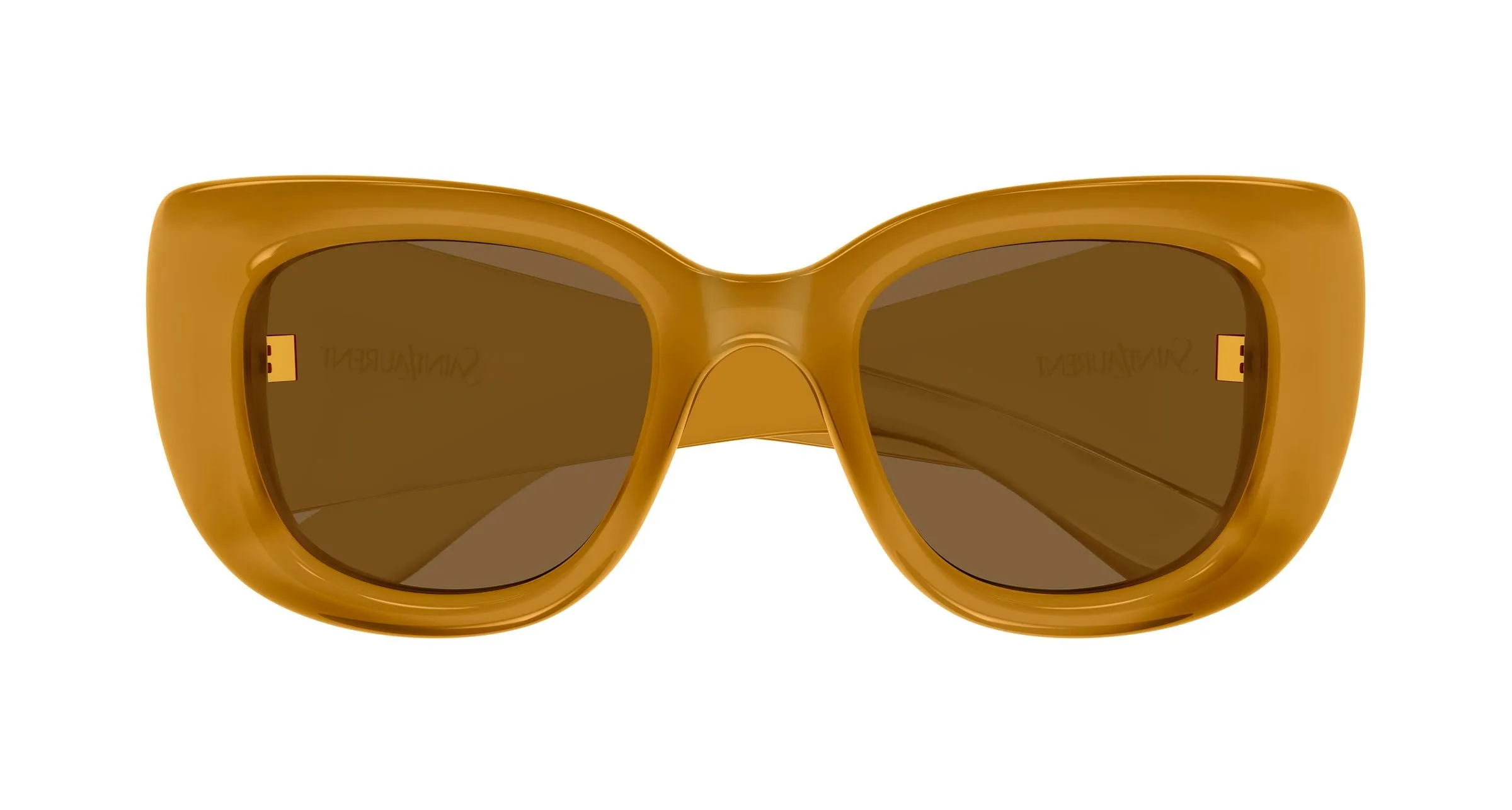 SAINT LAURENT SL 903 HOWL 008 Occhiali da sole Bio-iniettato Giallo Marrone Cat Eye - immagine 2