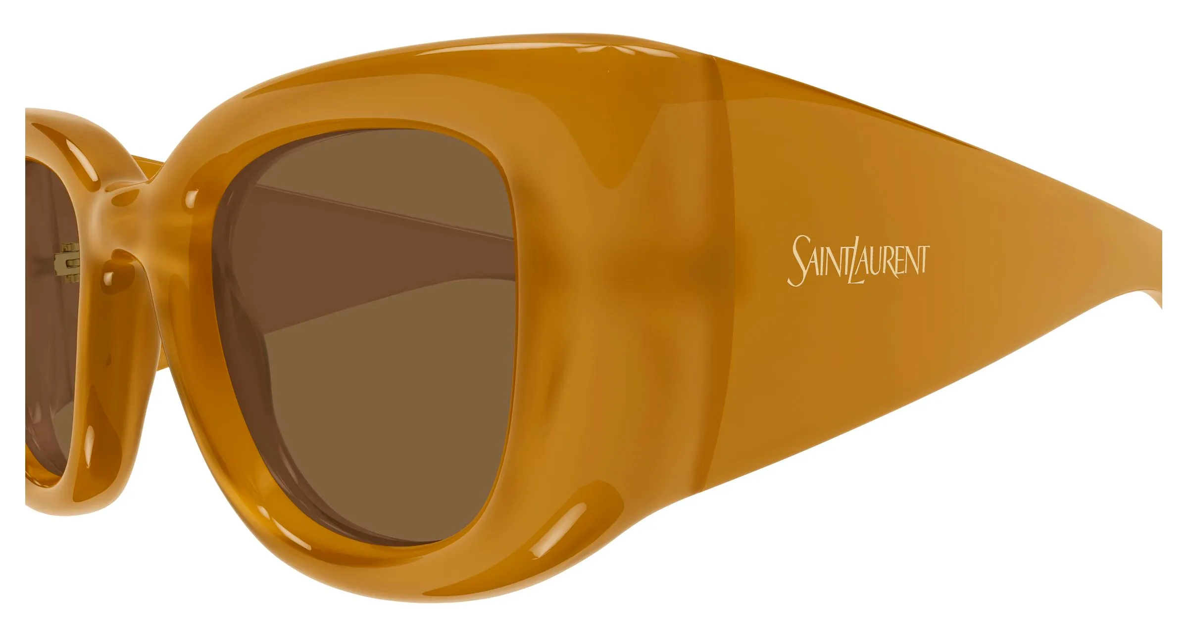 SAINT LAURENT SL 903 HOWL 008 Occhiali da sole Bio-iniettato Giallo Marrone Cat Eye - immagine 3