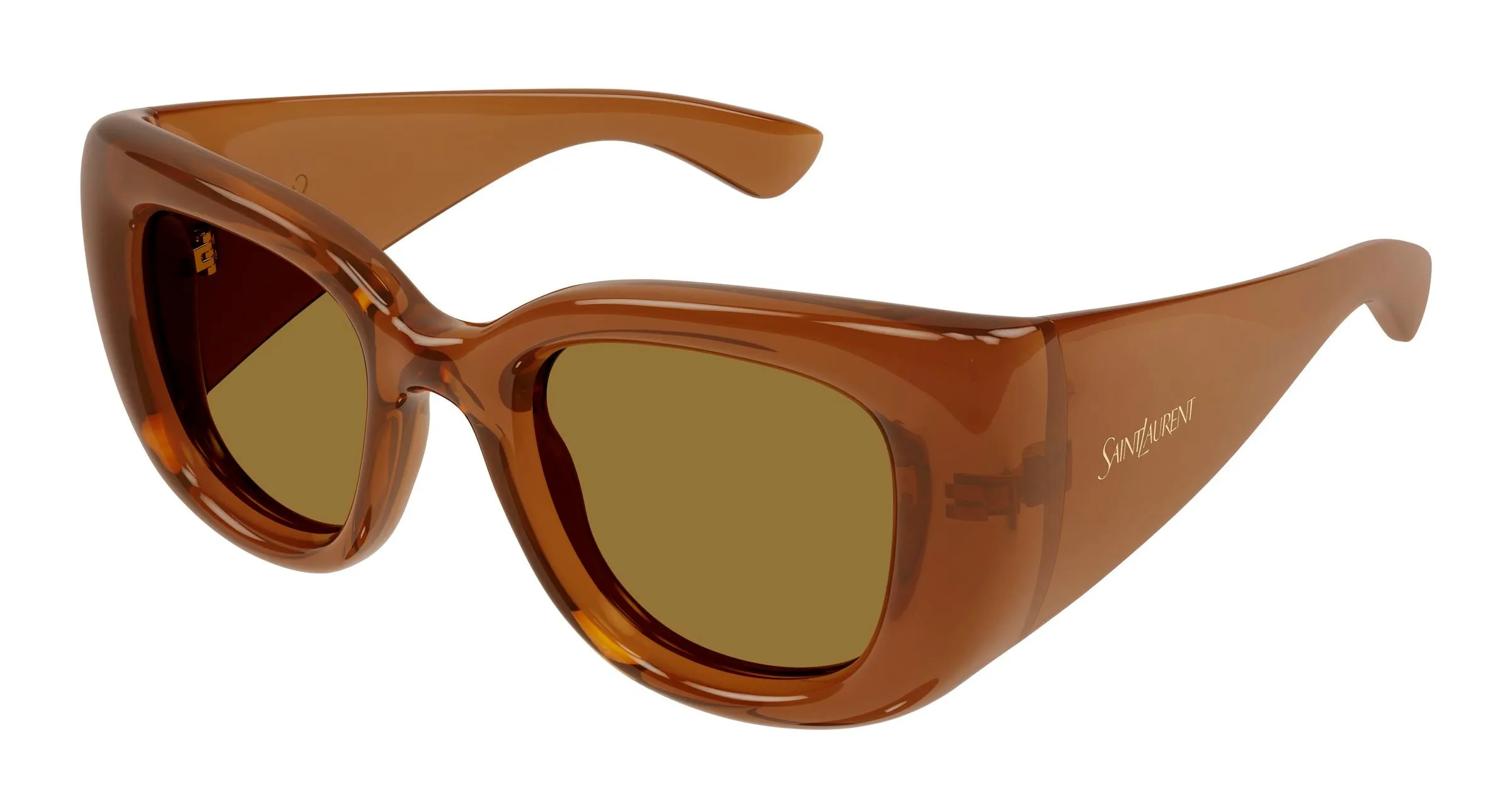 SAINT LAURENT SL 903 HOWL 007 Occhiali da sole Bio-iniettato Marrone Marrone Cat Eye - immagine 1
