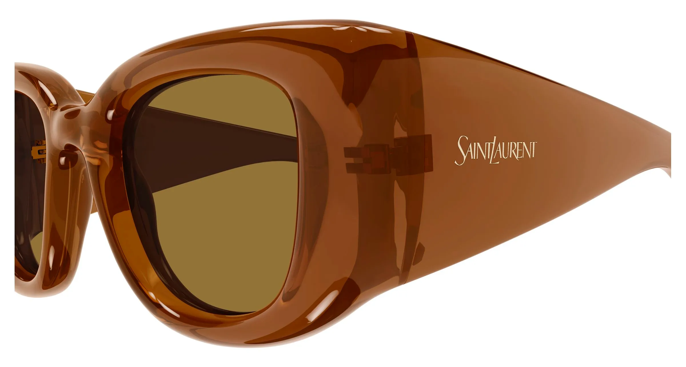 SAINT LAURENT SL 903 HOWL 007 Occhiali da sole Bio-iniettato Marrone Marrone Cat Eye - immagine 3