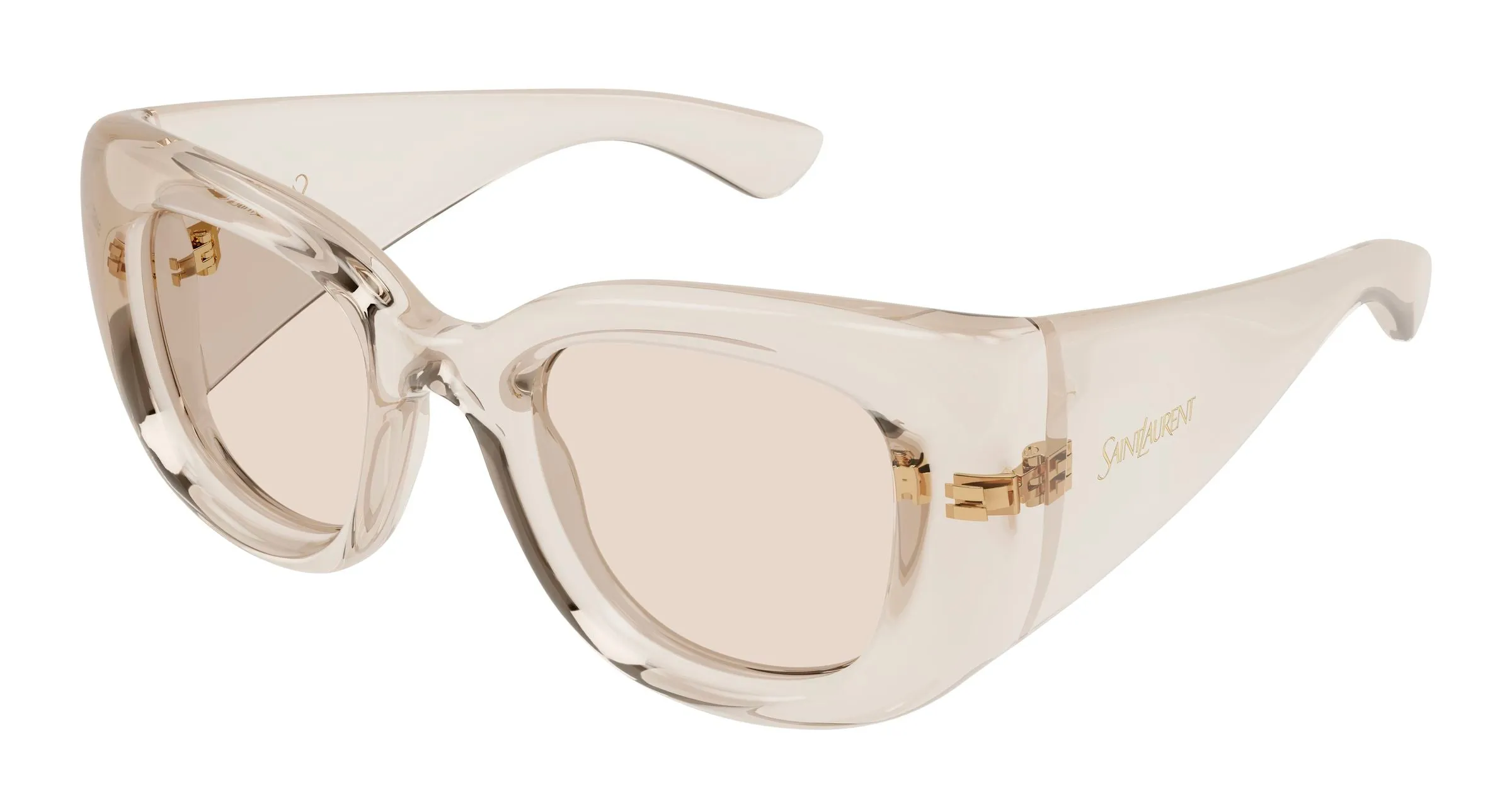 SAINT LAURENT SL 903 HOWL 002 Occhiali da sole Bio-iniettato Beige Marrone Cat Eye - immagine 1