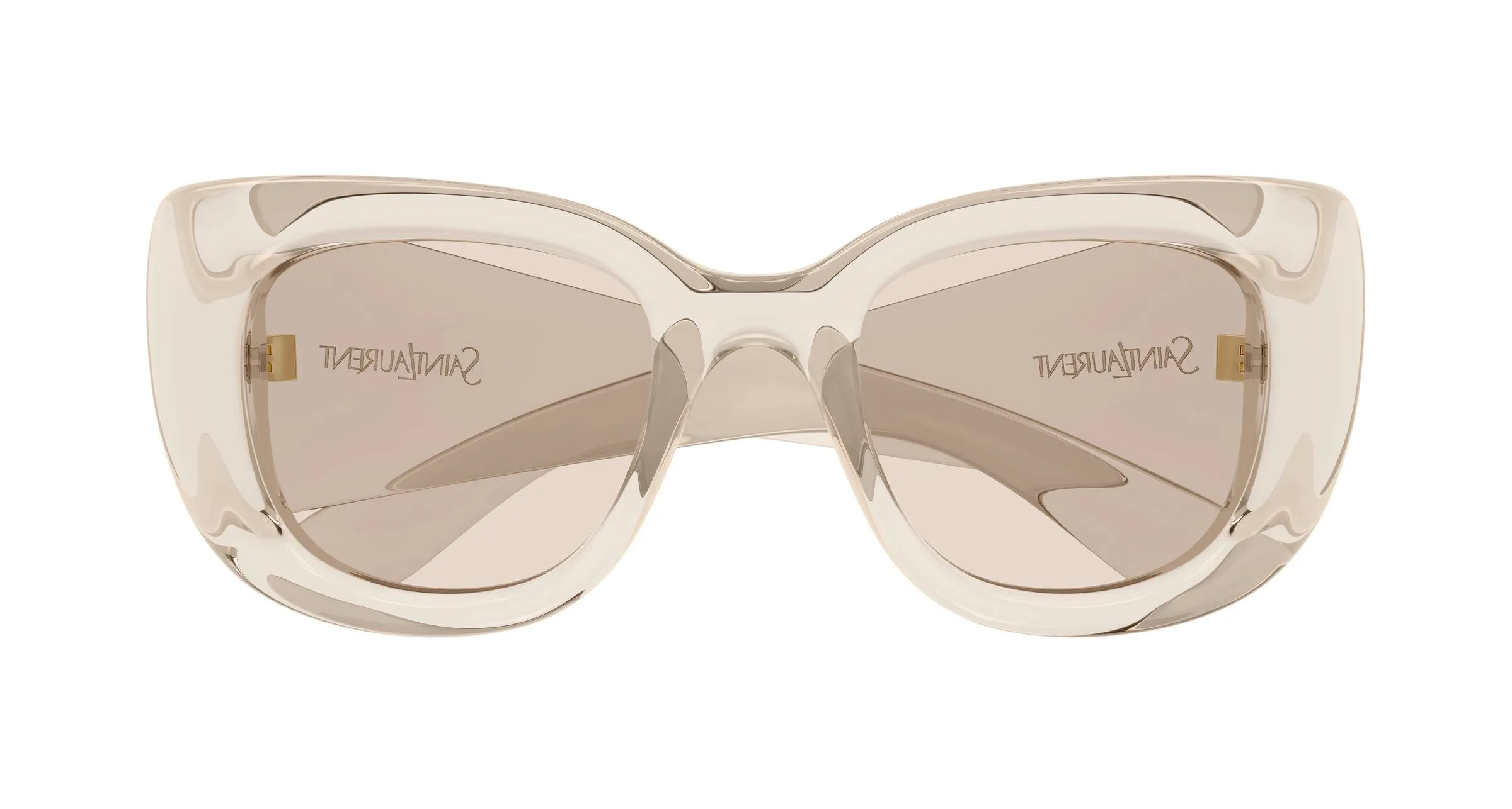SAINT LAURENT SL 903 HOWL 002 Occhiali da sole Bio-iniettato Beige Marrone Cat Eye - immagine 2