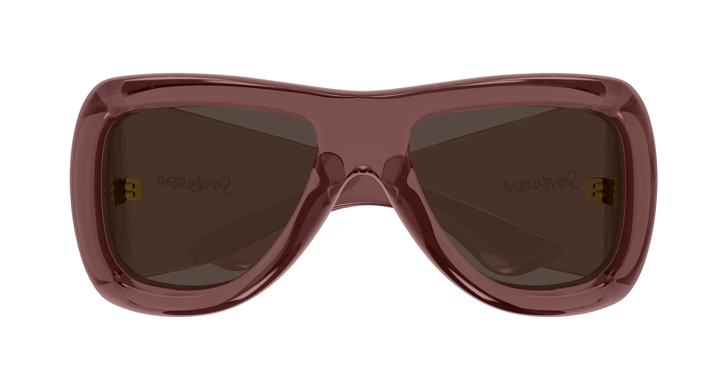 SAINT LAURENT SL 902 HOWL 016 Occhiali da sole Bio-iniettato Rosso Marrone Pilot - immagine 2