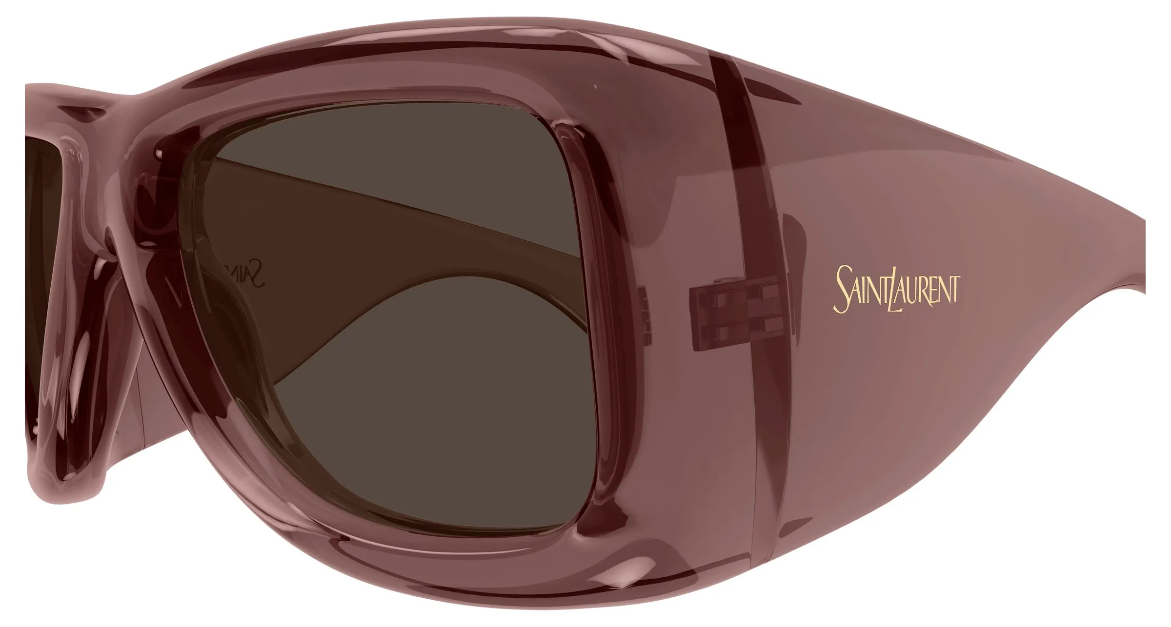 SAINT LAURENT SL 902 HOWL 016 Occhiali da sole Bio-iniettato Rosso Marrone Pilot - immagine 3
