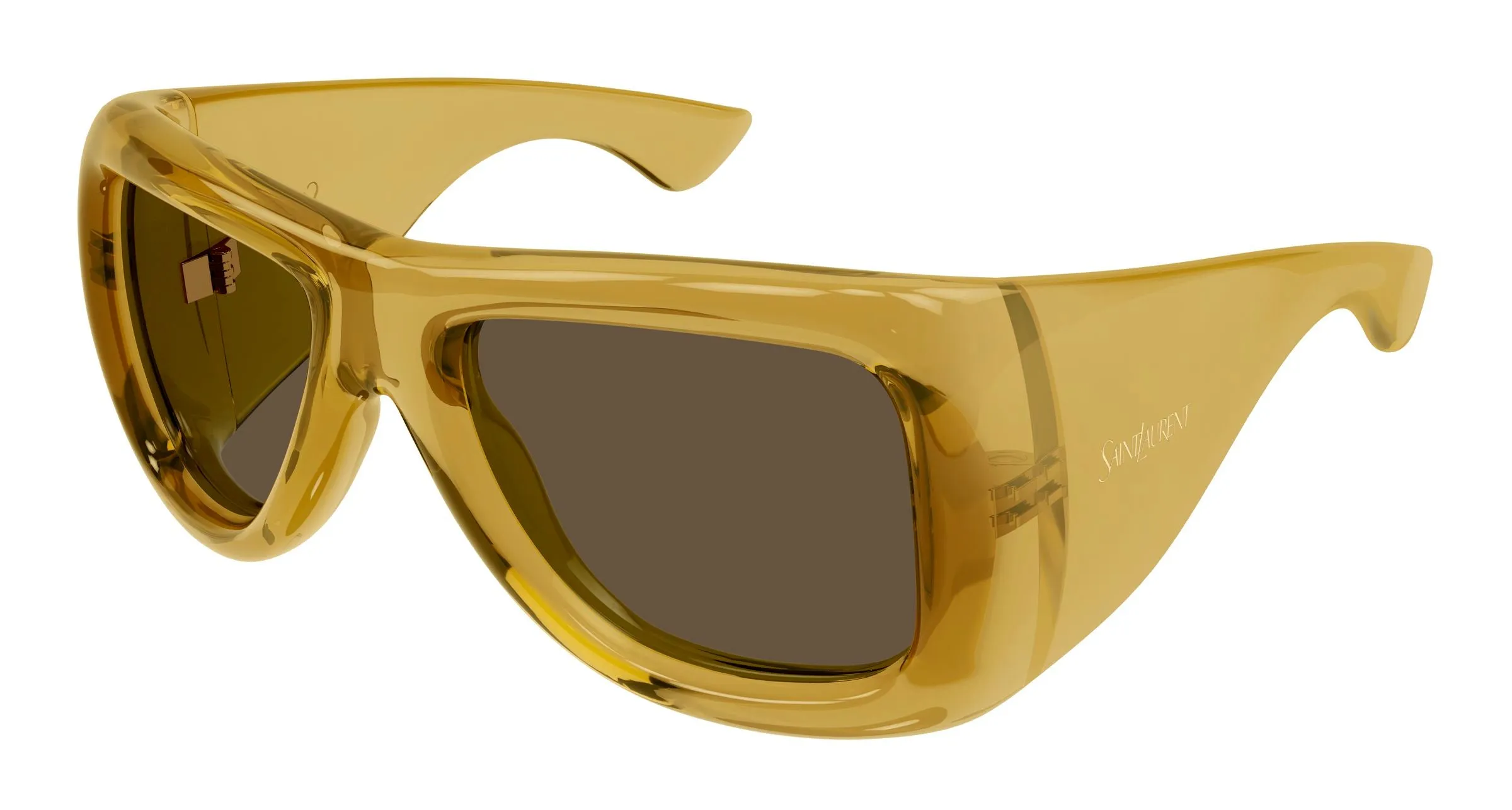 SAINT LAURENT SL 902 HOWL 011 Occhiali da sole Bio-iniettato Giallo Marrone Pilot - immagine 1