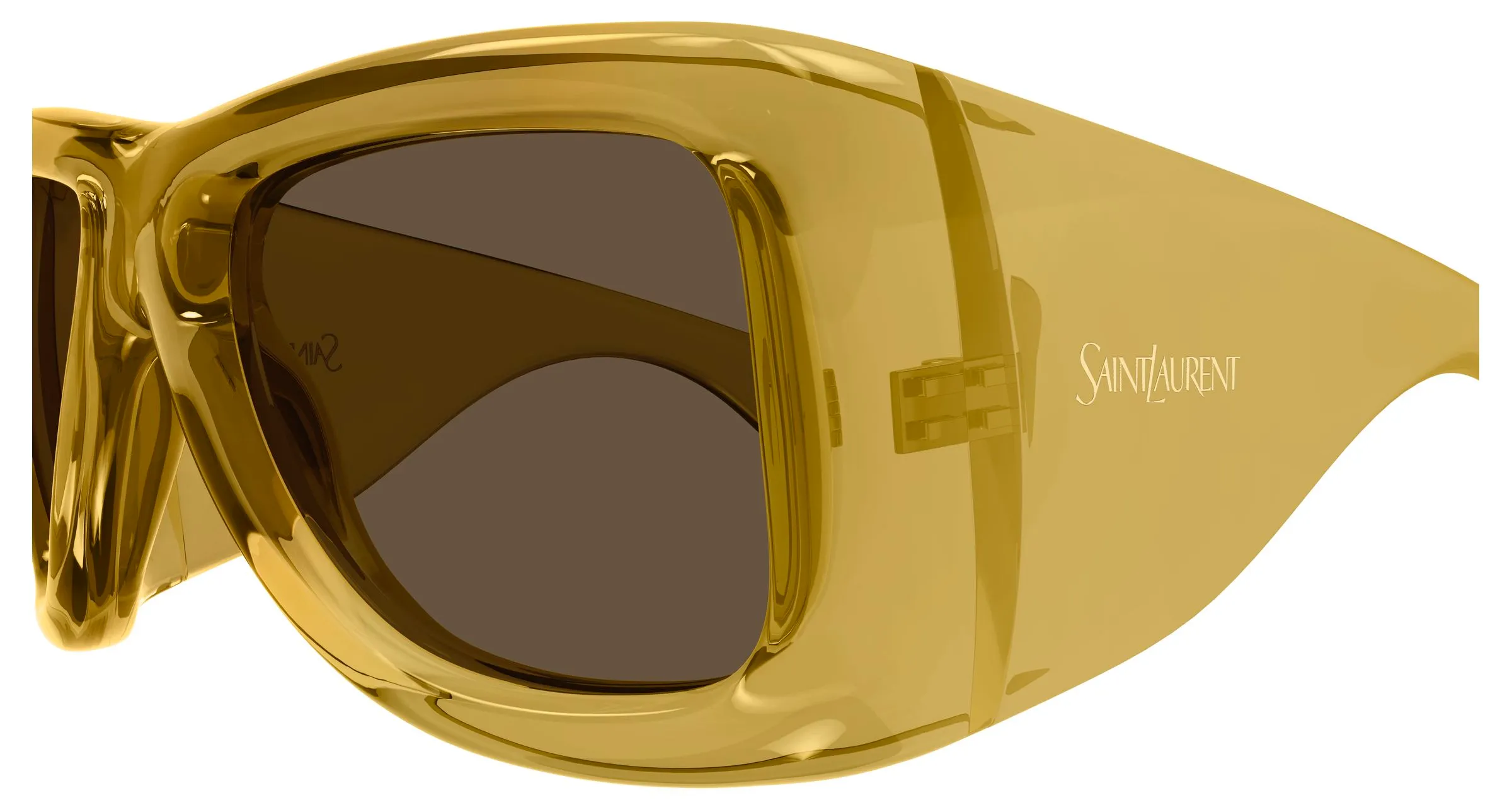 SAINT LAURENT SL 902 HOWL 011 Occhiali da sole Bio-iniettato Giallo Marrone Pilot - immagine 3