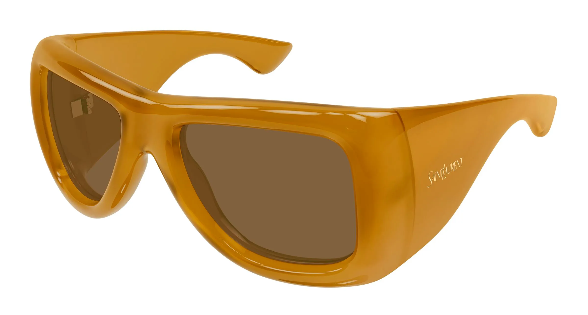 SAINT LAURENT SL 902 HOWL 008 Occhiali da sole Bio-iniettato Giallo Marrone Pilot - immagine 1