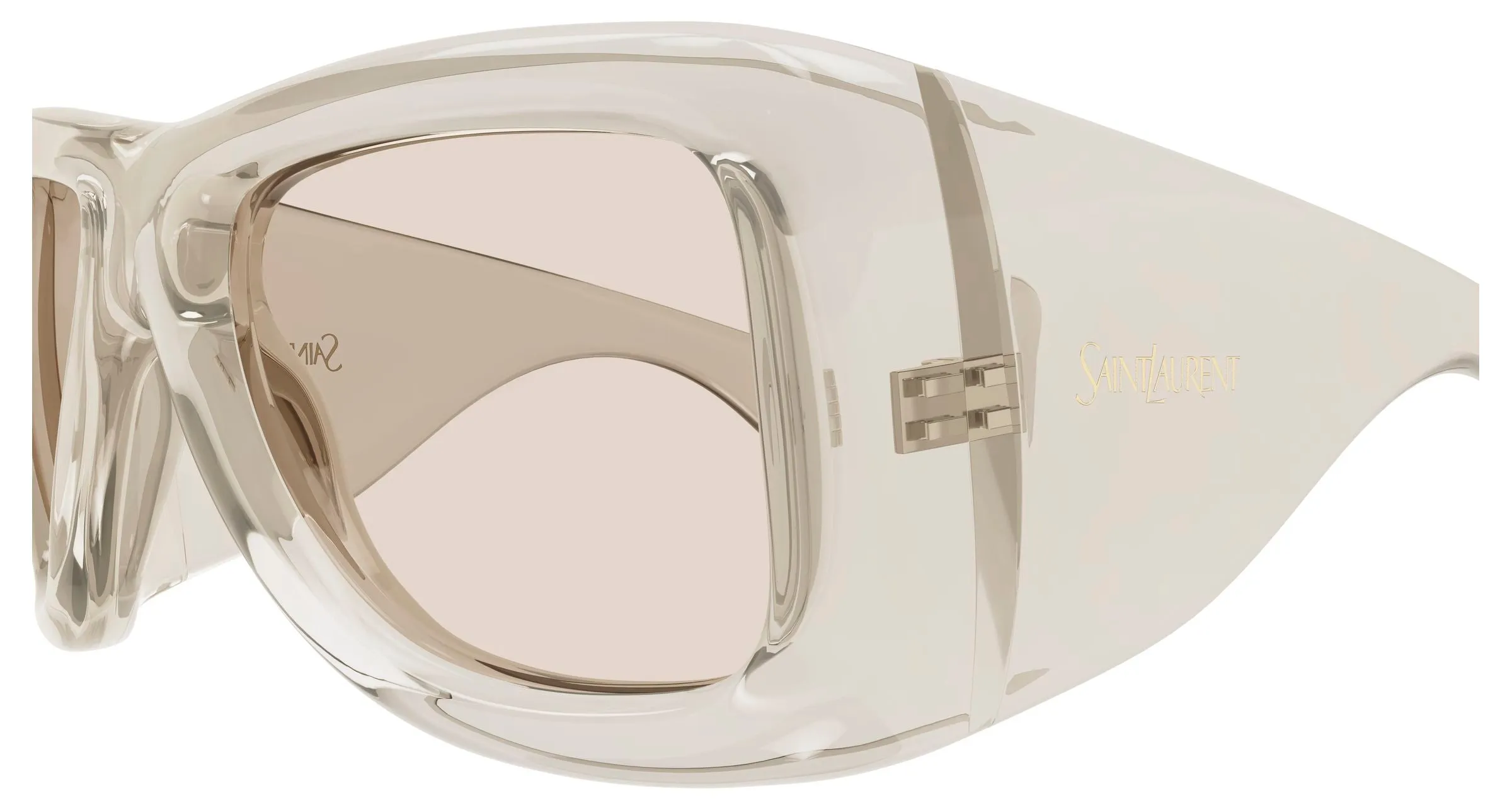 SAINT LAURENT SL 902 HOWL 002 Occhiali da sole Bio-iniettato Beige Marrone Pilot - immagine 3