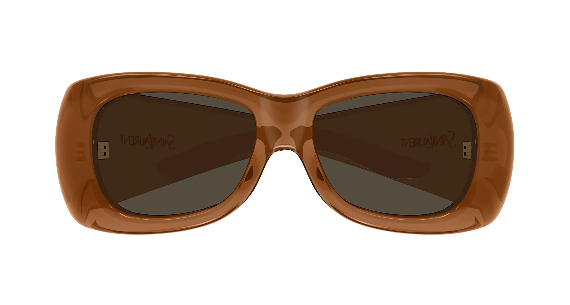 SAINT LAURENT SL 901 HOWL 017 Occhiali da sole Bio-iniettato Marrone Marrone Squadrata - immagine 2