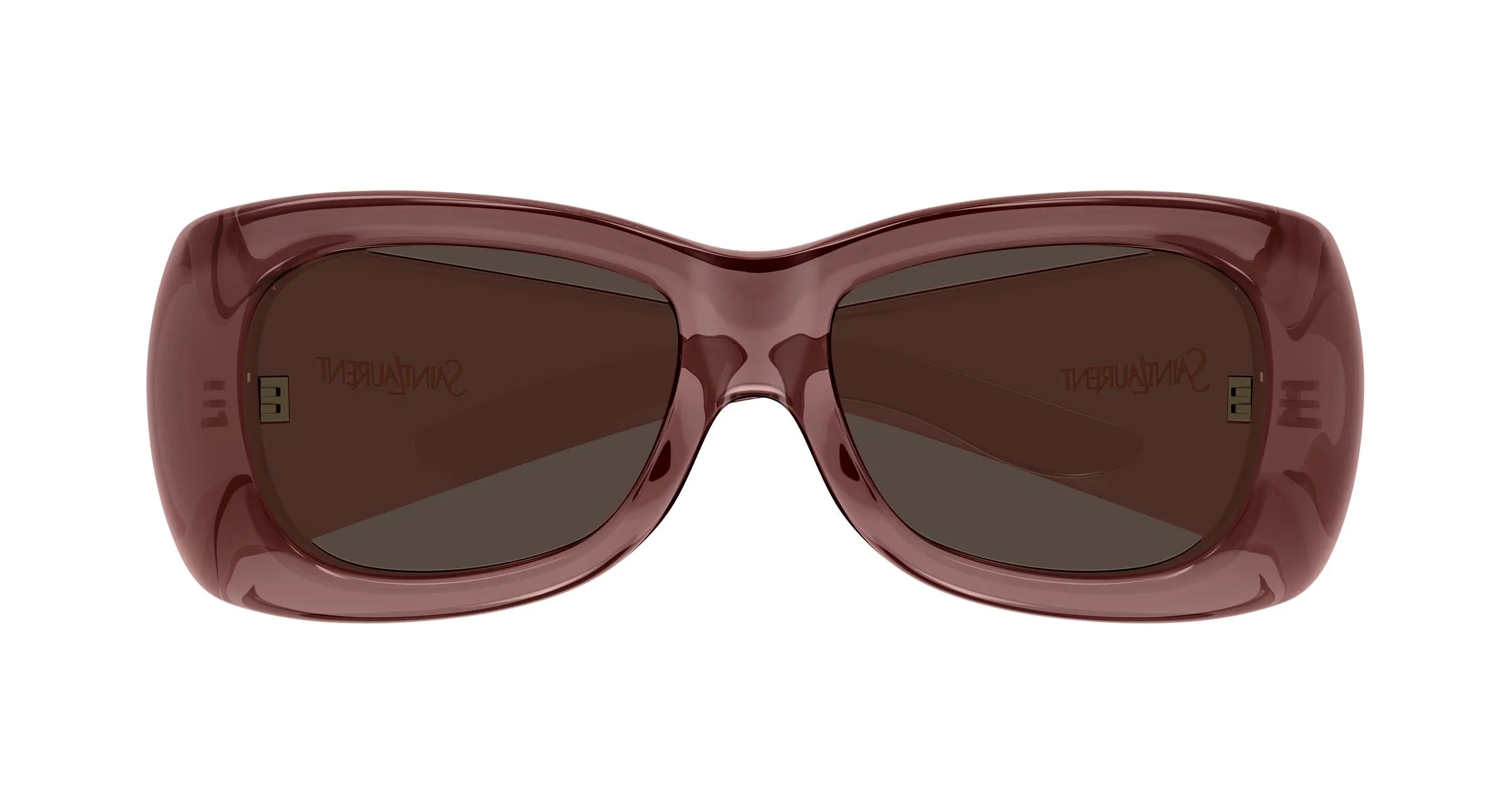 SAINT LAURENT SL 901 HOWL 016 Occhiali da sole Bio-iniettato Rosso Marrone Squadrata - immagine 2