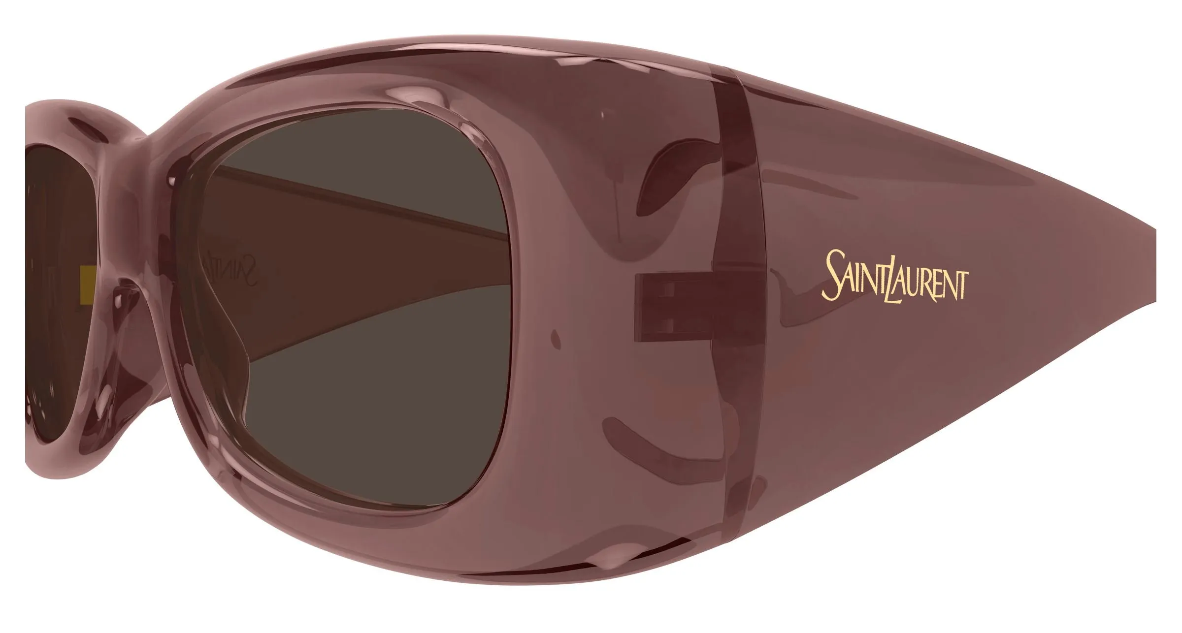 SAINT LAURENT SL 901 HOWL 016 Occhiali da sole Bio-iniettato Rosso Marrone Squadrata - immagine 3