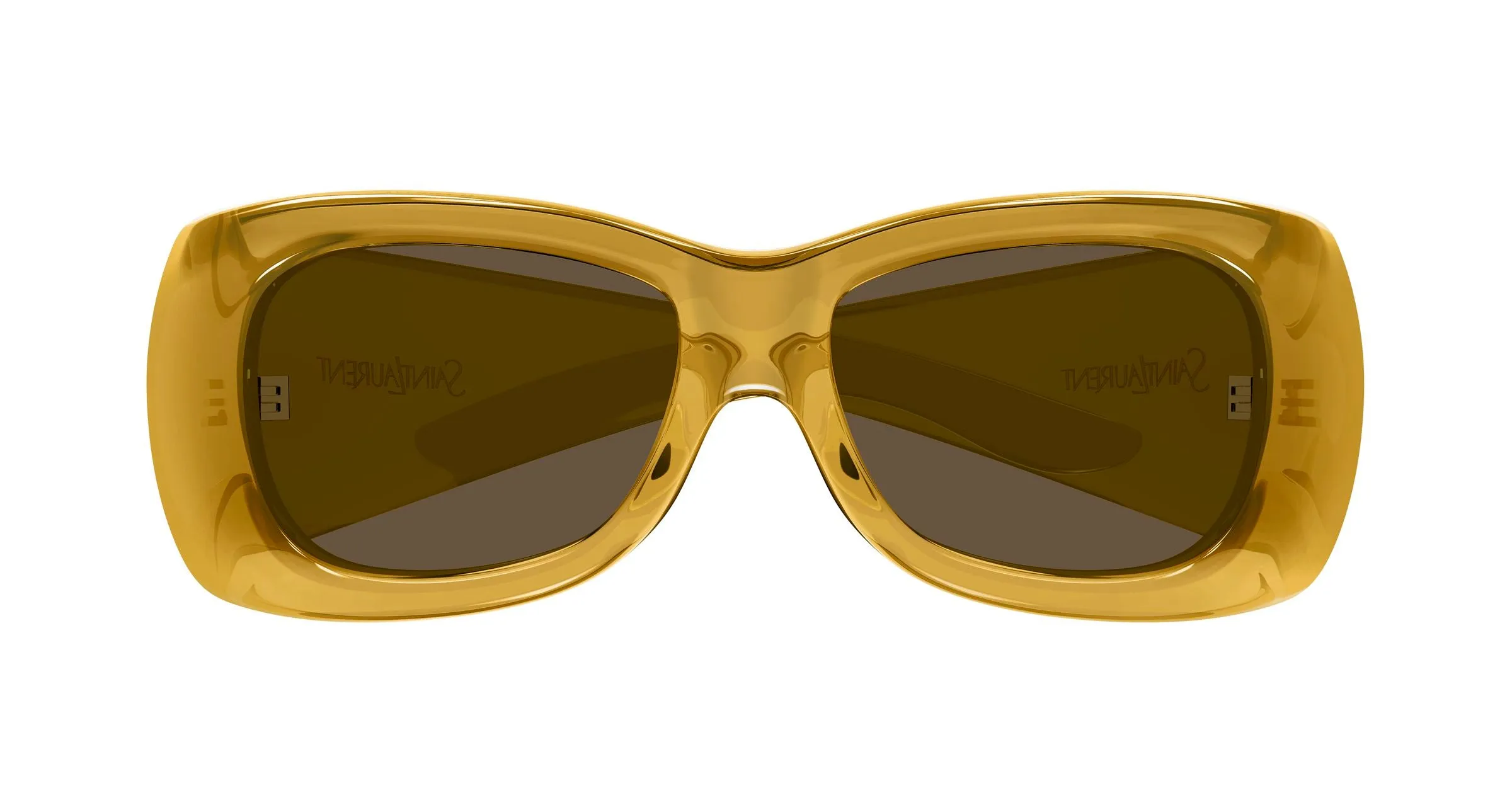 SAINT LAURENT SL 901 HOWL 011 Occhiali da sole Bio-iniettato Giallo Marrone Squadrata - immagine 2