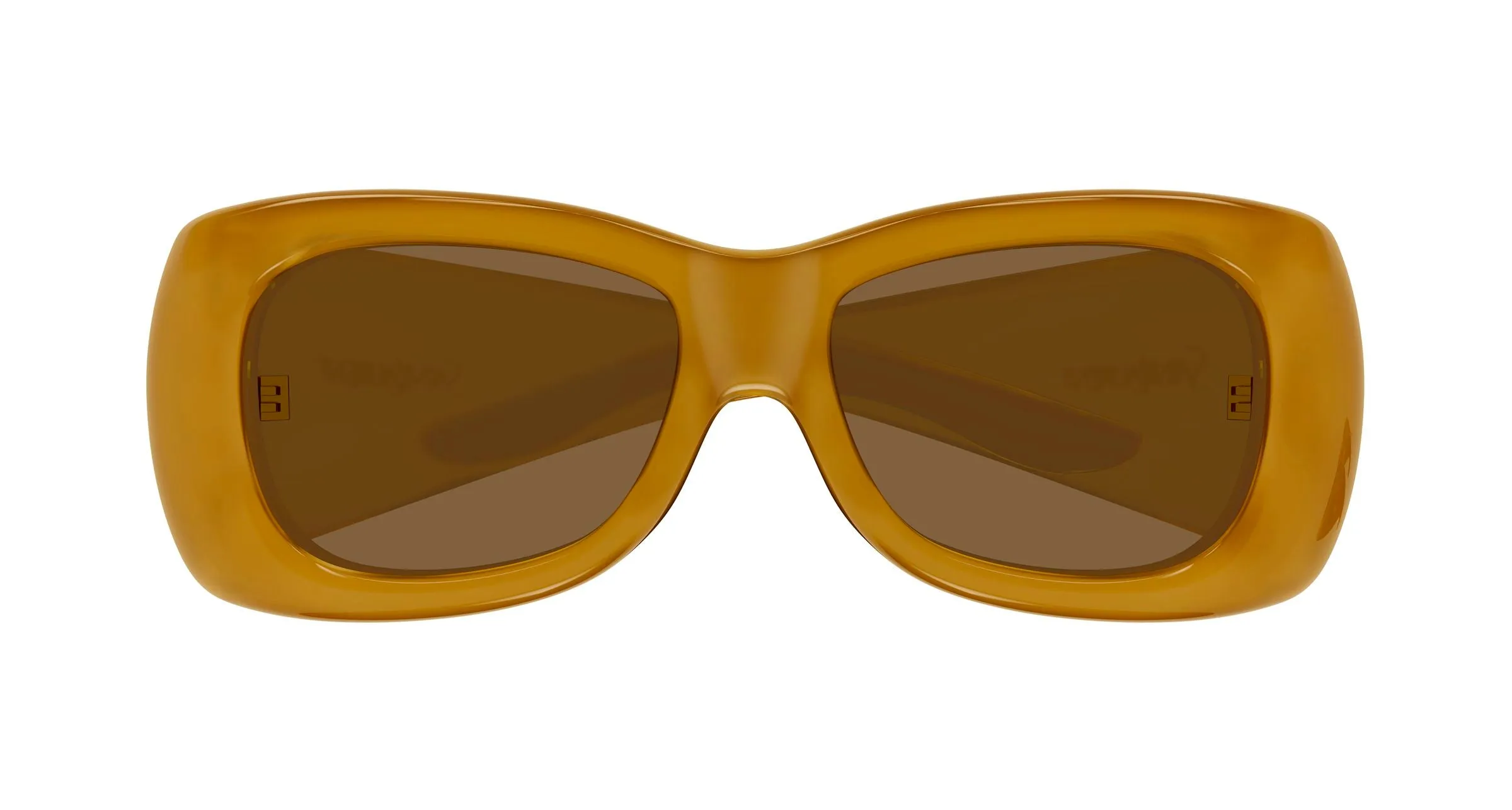 SAINT LAURENT SL 901 HOWL 008 Occhiali da sole Bio-iniettato Giallo Marrone Squadrata - immagine 2