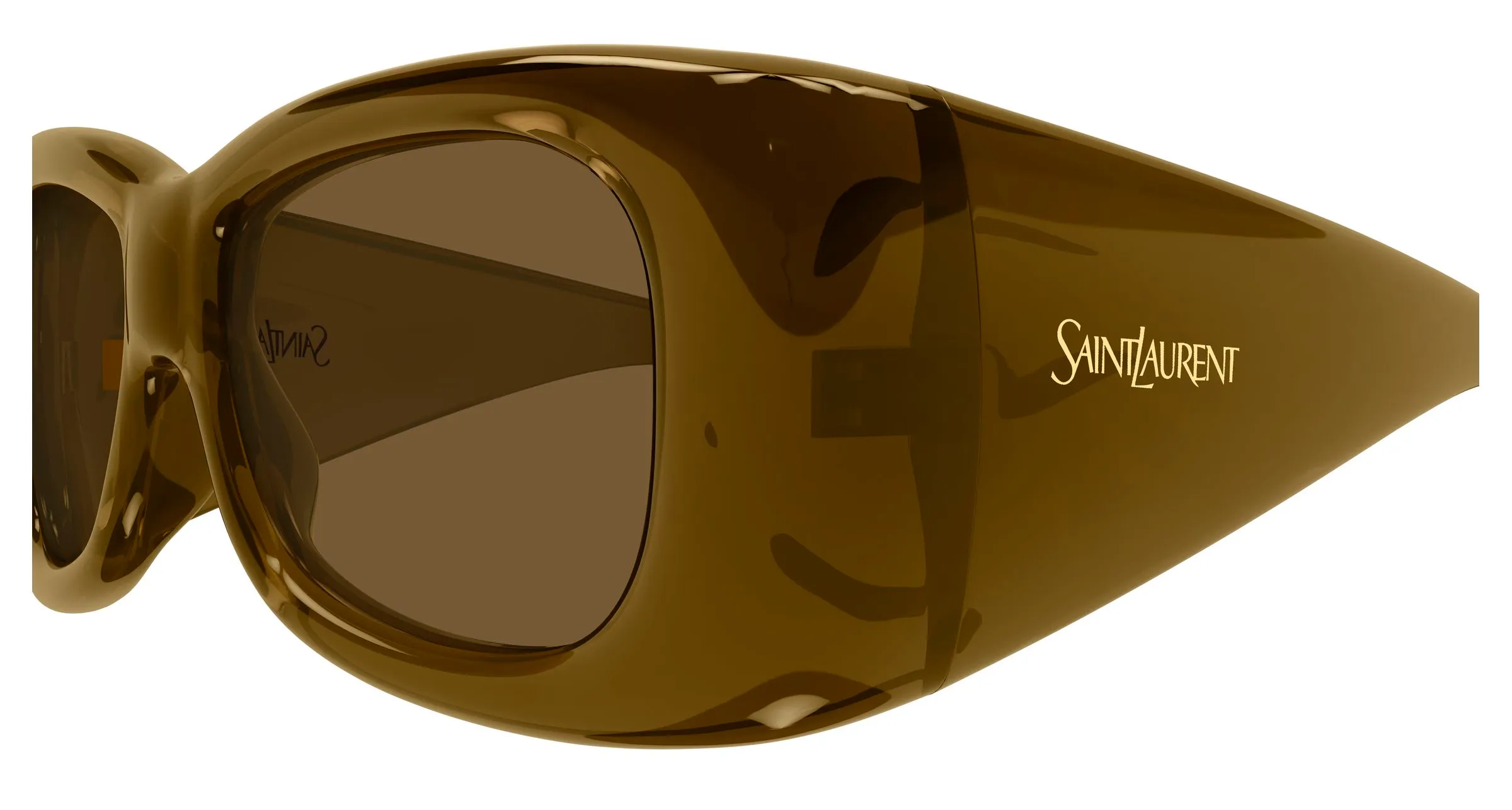 SAINT LAURENT SL 901 HOWL 004 Occhiali da sole Bio-iniettato Marrone Marrone Squadrata - immagine 3