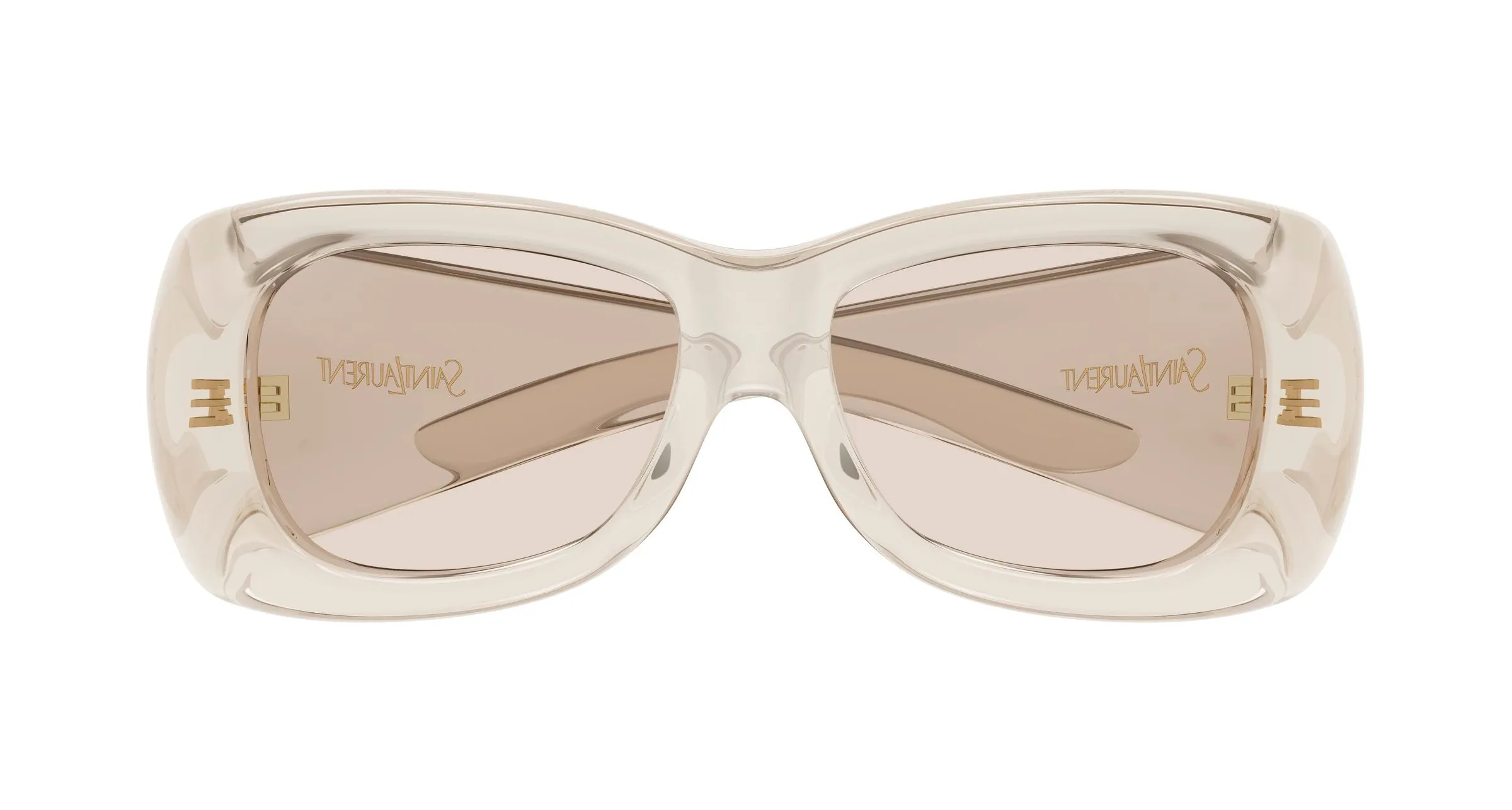 SAINT LAURENT SL 901 HOWL 002 Occhiali da sole Bio-iniettato Beige Marrone Squadrata - immagine 2