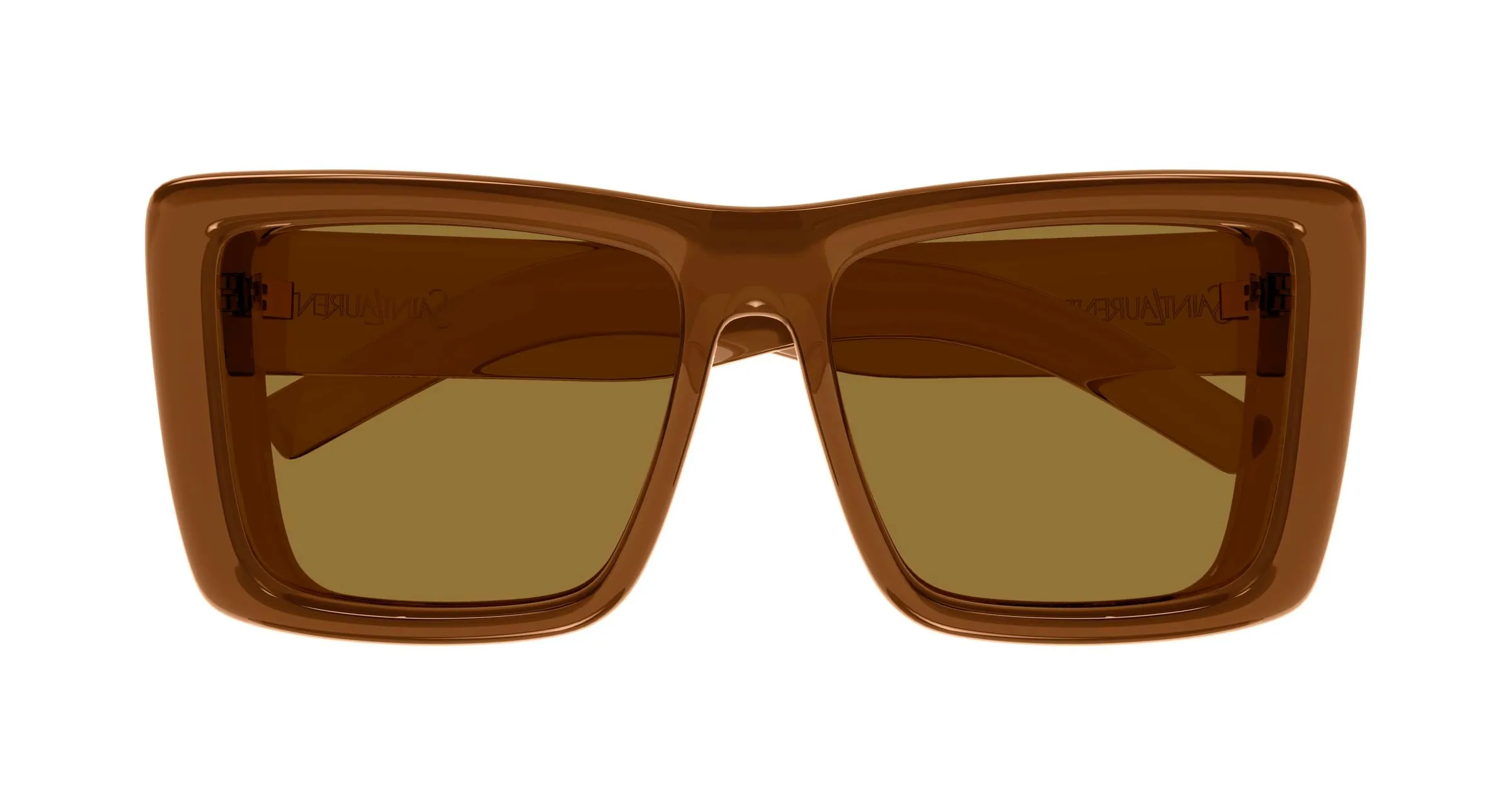 SAINT LAURENT SL 900 HOWL 007 Occhiali da sole Bio-iniettato Marrone Marrone Squadrata - immagine 2