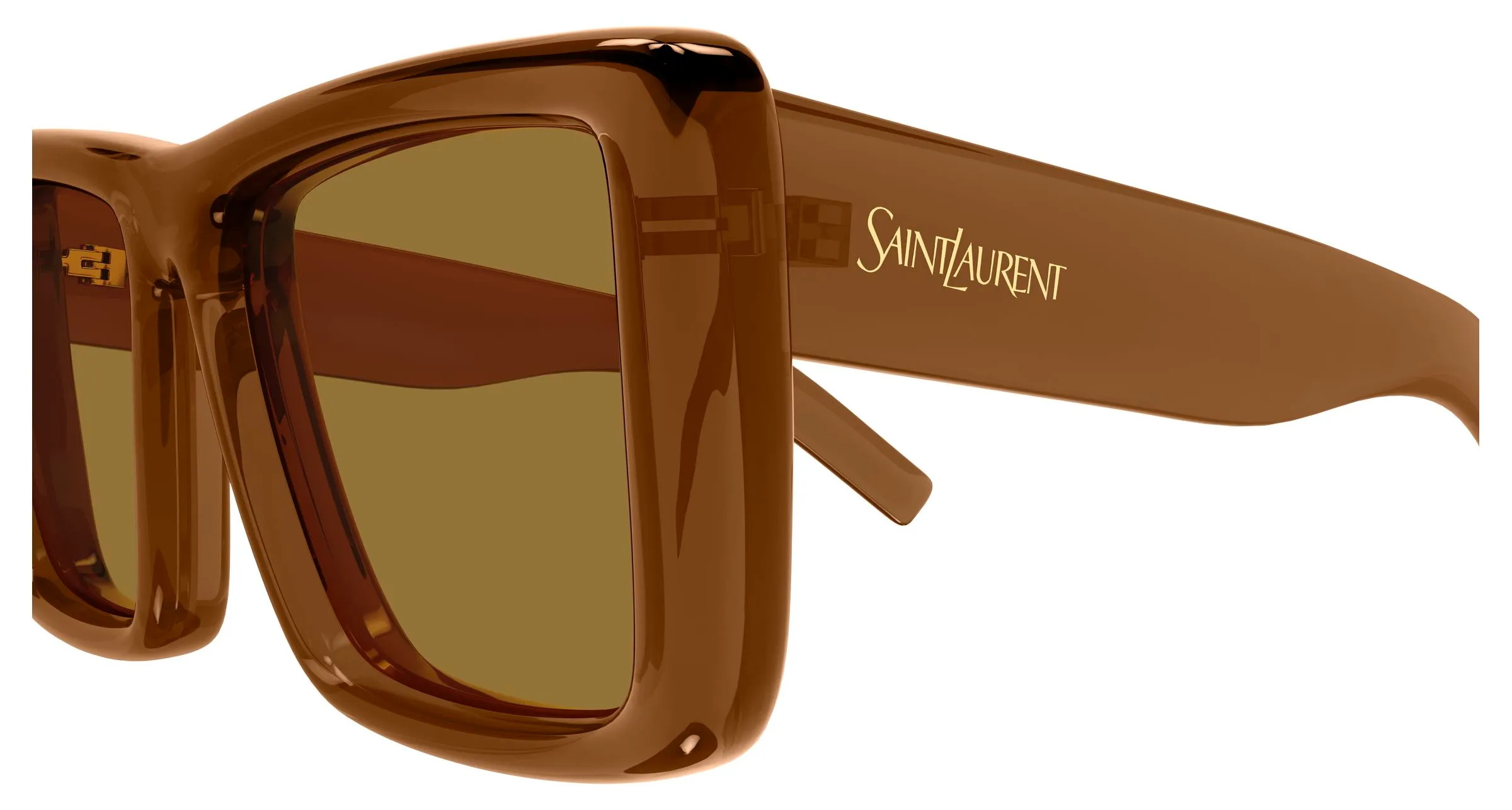 SAINT LAURENT SL 900 HOWL 007 Occhiali da sole Bio-iniettato Marrone Marrone Squadrata - immagine 3