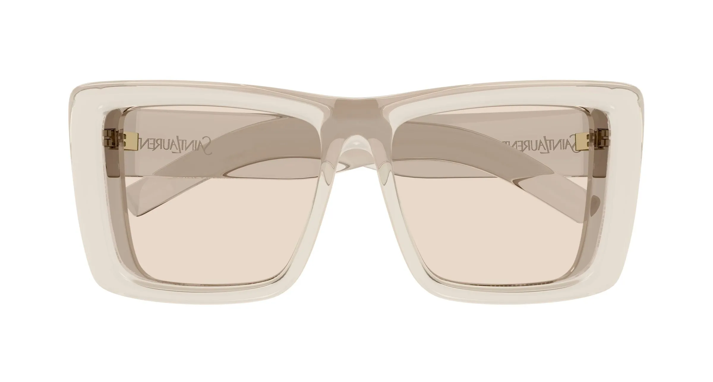 SAINT LAURENT SL 900 HOWL 002 Occhiali da sole Bio-iniettato Beige Marrone Squadrata - immagine 2