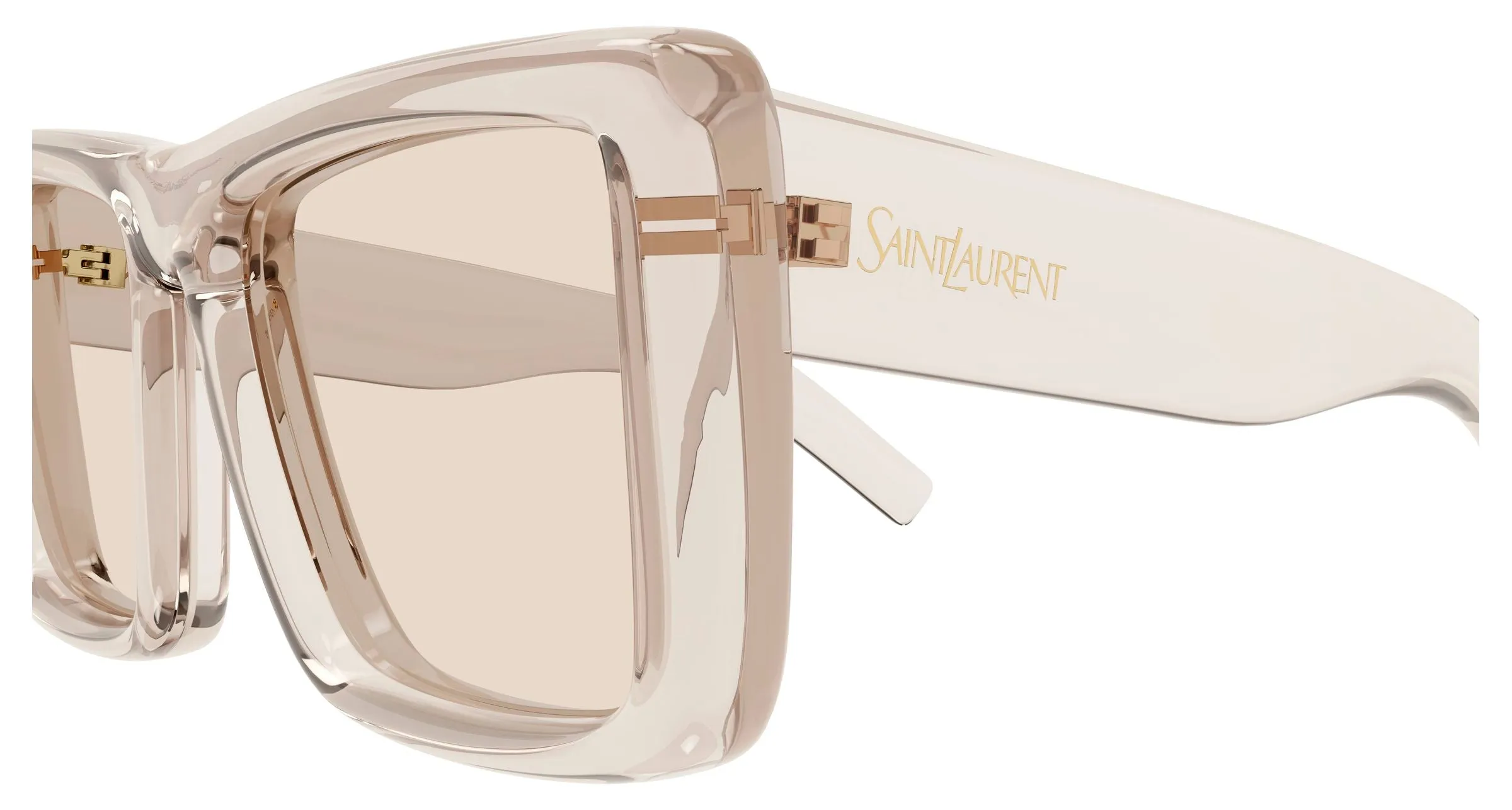 SAINT LAURENT SL 900 HOWL 002 Occhiali da sole Bio-iniettato Beige Marrone Squadrata - immagine 3