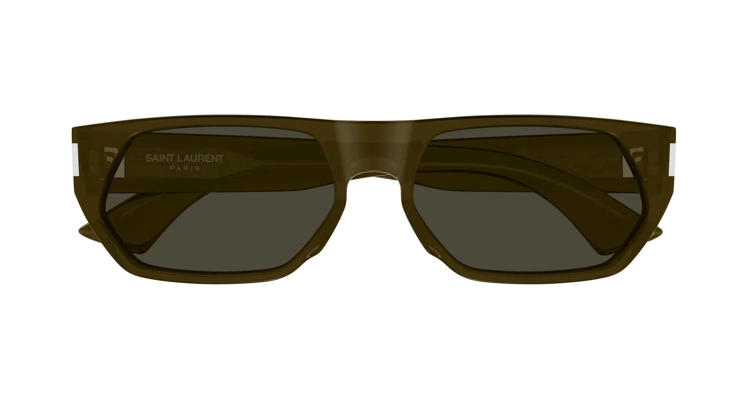 SAINT LAURENT SL 898 004 Occhiali da sole Acetato Marrone Grigio Squadrata - immagine 2
