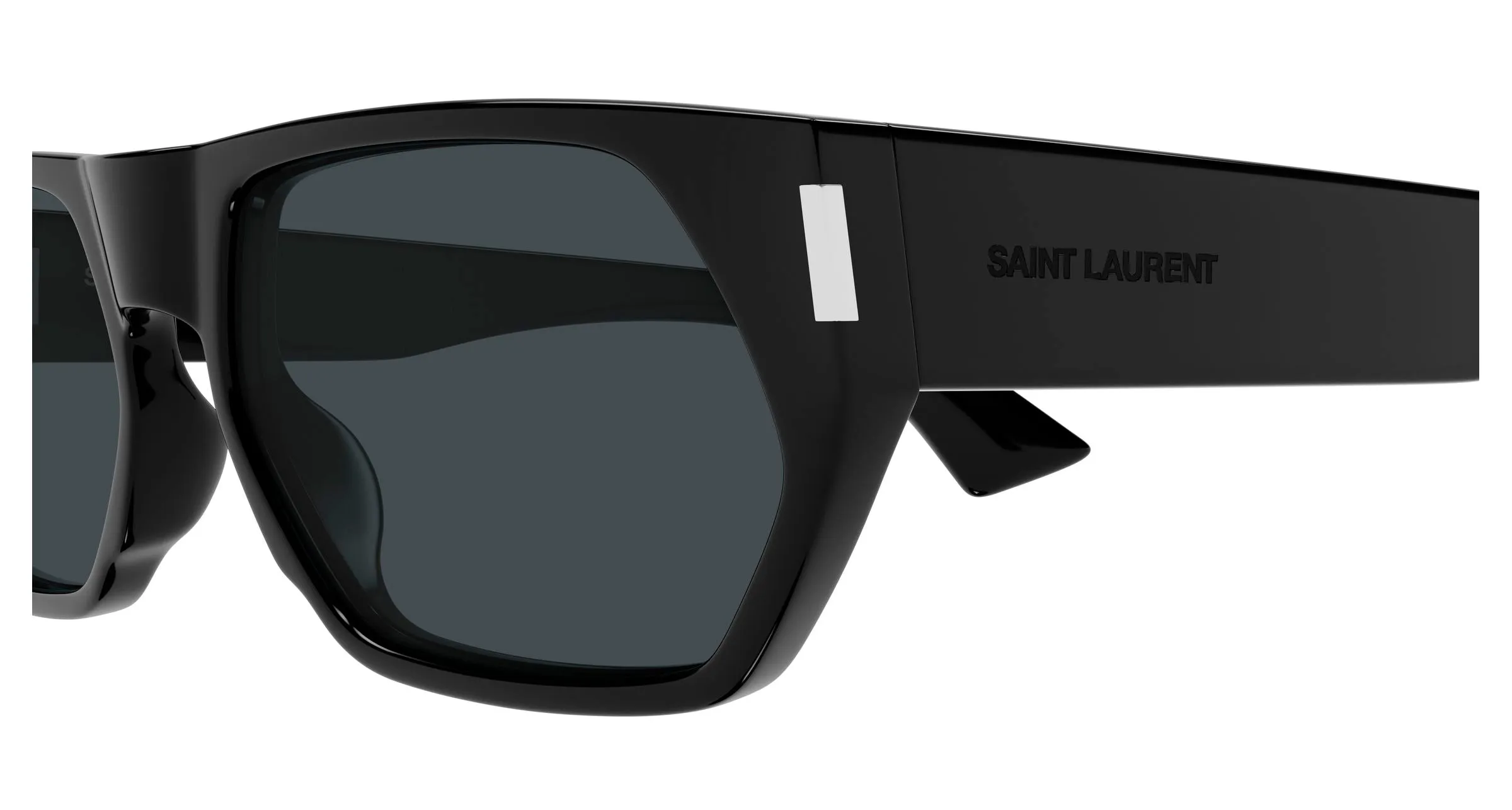 SAINT LAURENT SL 898 001 Occhiali da sole Acetato Nero Nero Squadrata - immagine 3