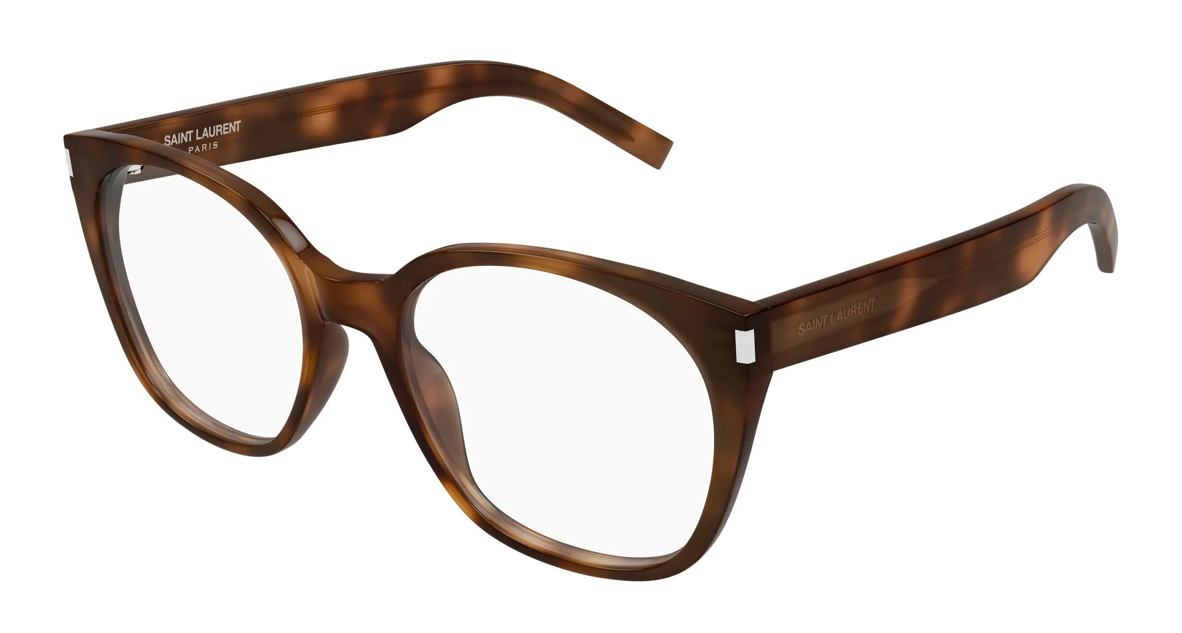 SAINT LAURENT SL 897 003 Montature da vista Acetato Havana Trasparente Cat Eye Antiriflesso - immagine 1