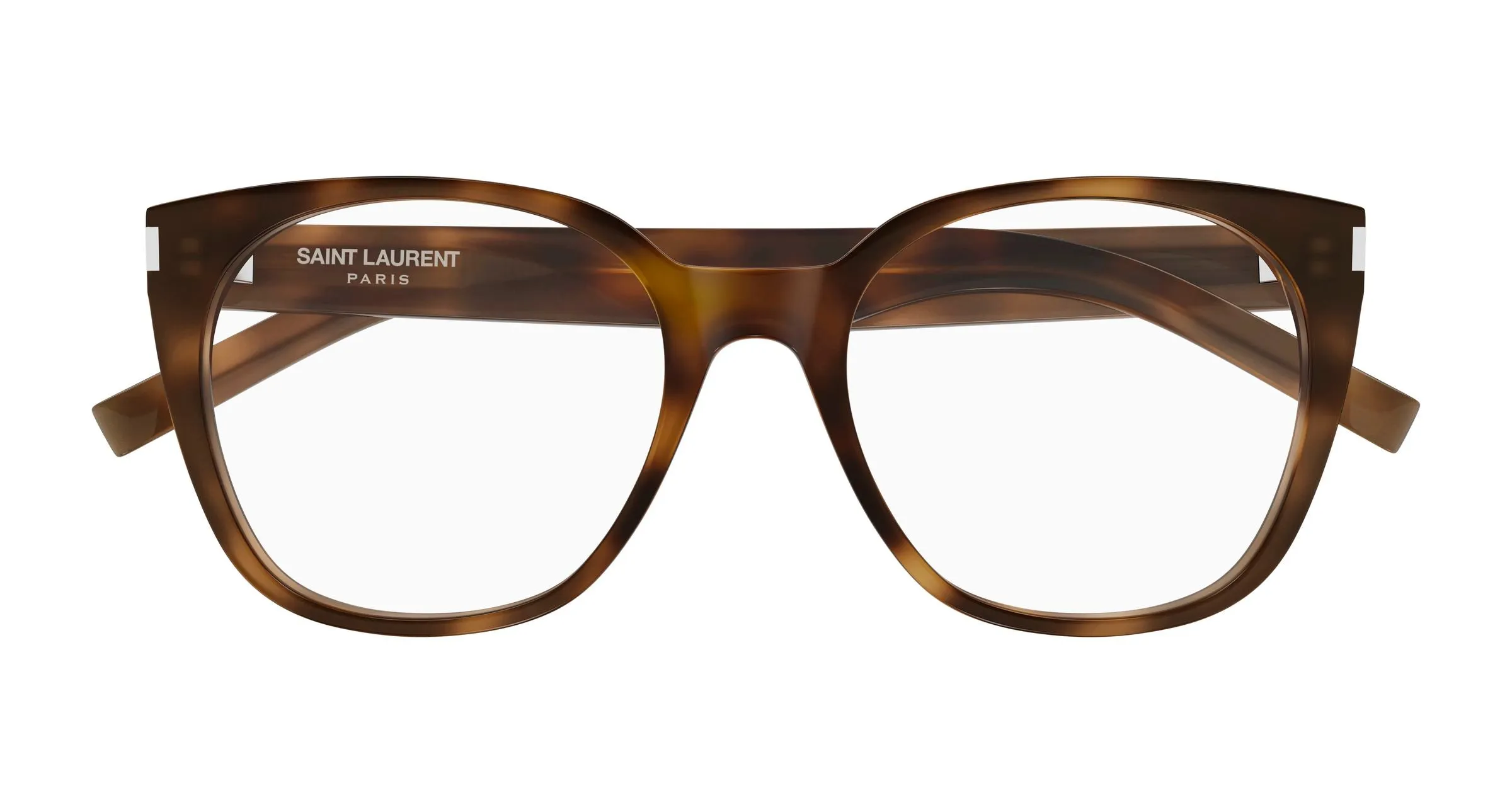 SAINT LAURENT SL 897 003 Montature da vista Acetato Havana Trasparente Cat Eye Antiriflesso - immagine 2