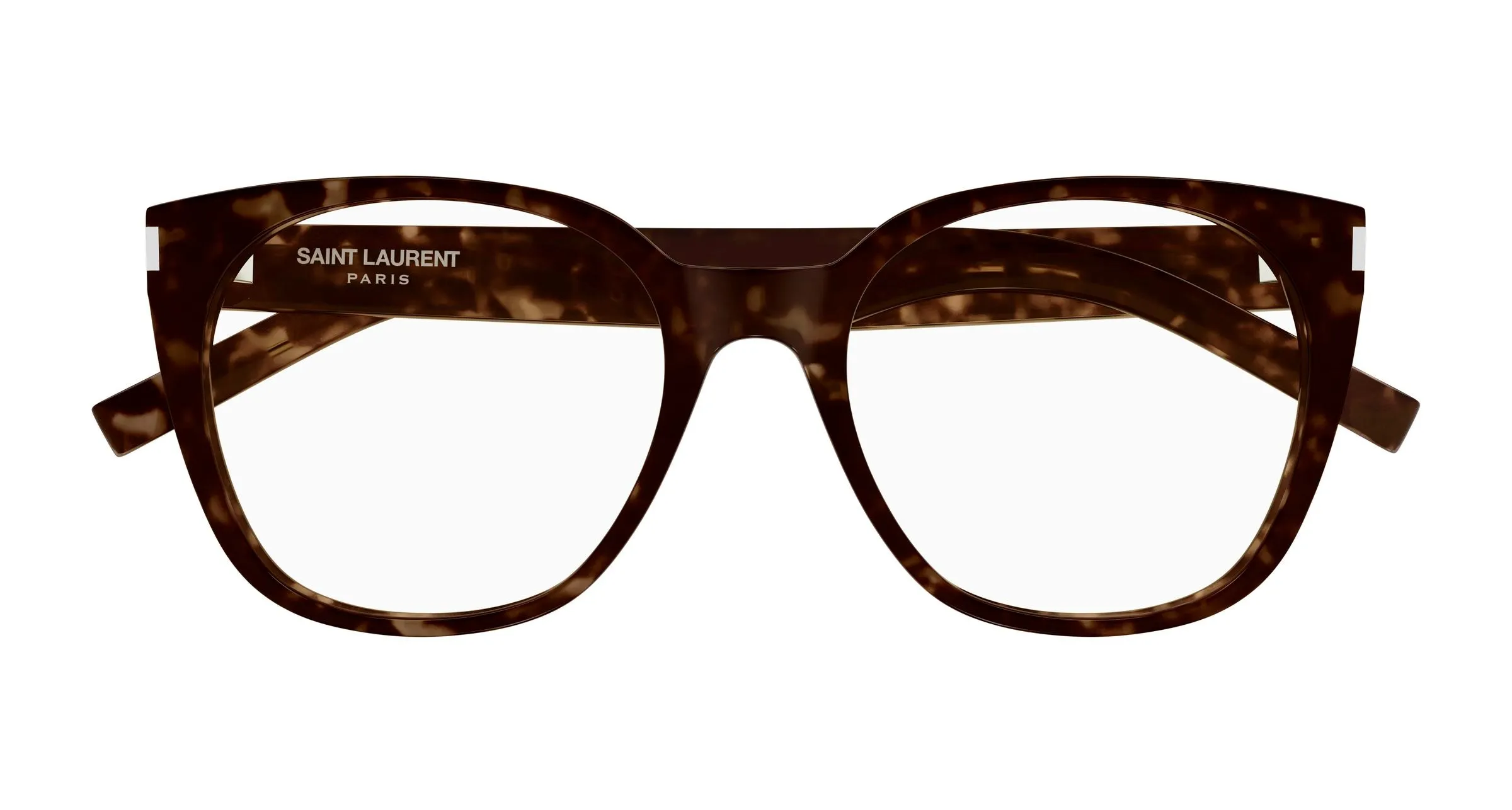 SAINT LAURENT SL 897 002 Montature da vista Acetato Havana Trasparente Cat Eye Antiriflesso - immagine 2
