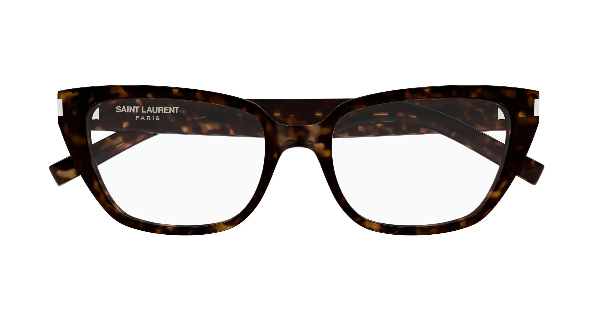 SAINT LAURENT SL 896 002 Montature da vista Acetato Havana Trasparente Cat Eye Antiriflesso - immagine 2