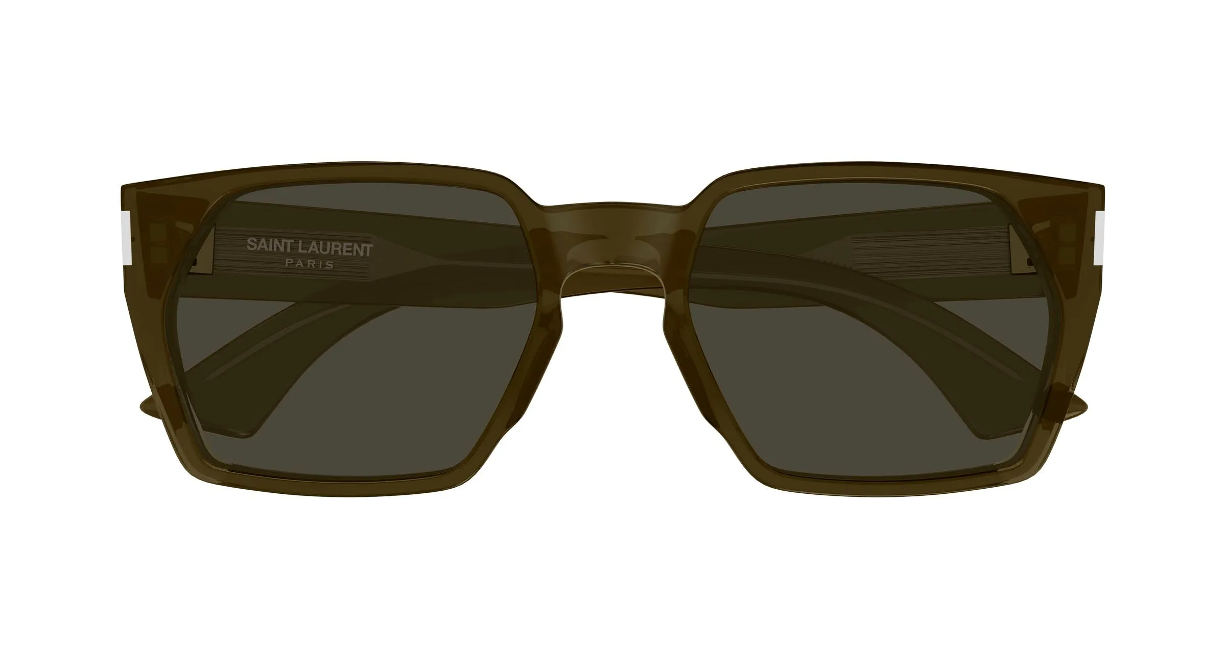SAINT LAURENT SL 894 004 Occhiali da sole Acetato Marrone Grigio Squadrata - immagine 2