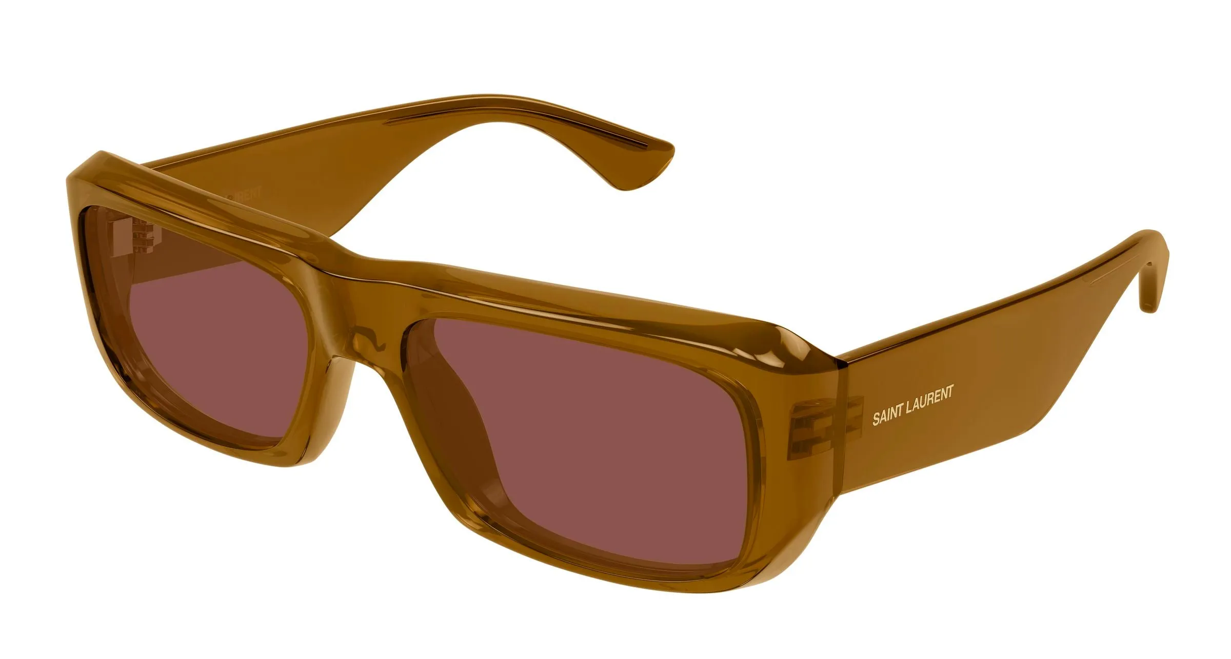 SAINT LAURENT SL 869 004 Occhiali da sole Bio-iniettato Marrone Marrone Squadrata - immagine 1