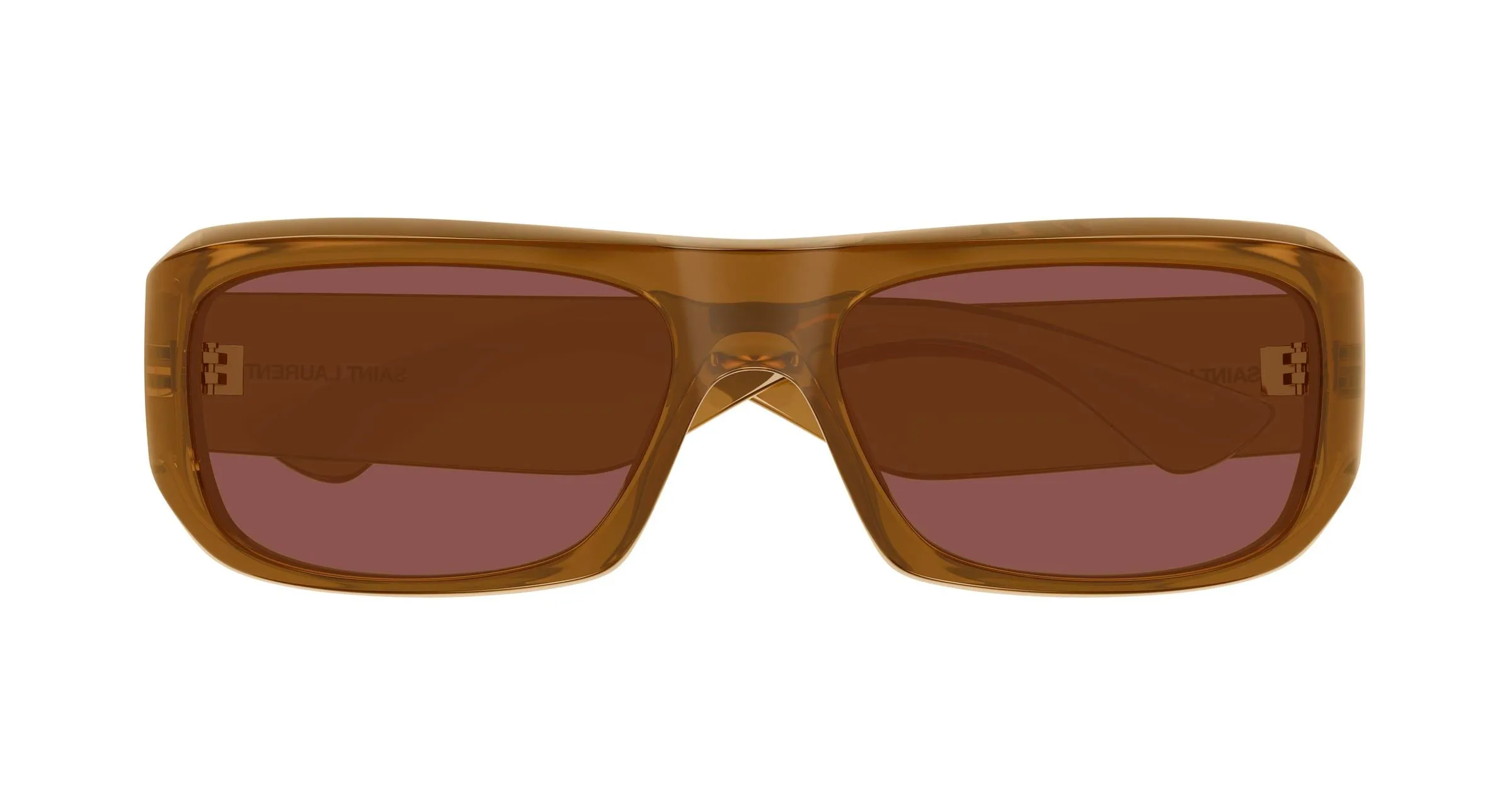 SAINT LAURENT SL 869 004 Occhiali da sole Bio-iniettato Marrone Marrone Squadrata - immagine 2