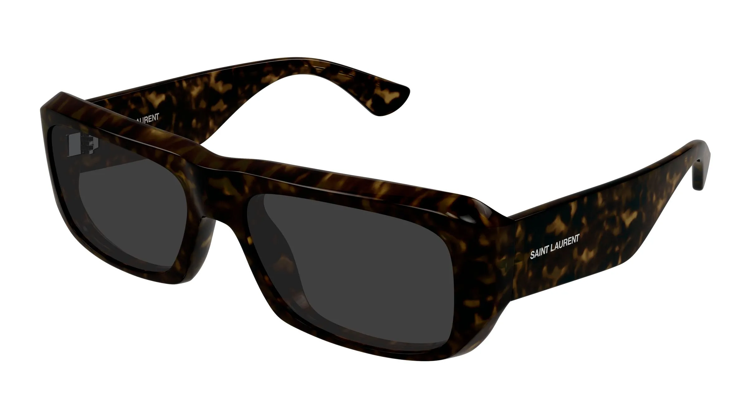 SAINT LAURENT SL 869 002 Occhiali da sole Bio-iniettato Havana Grigio Squadrata - immagine 1