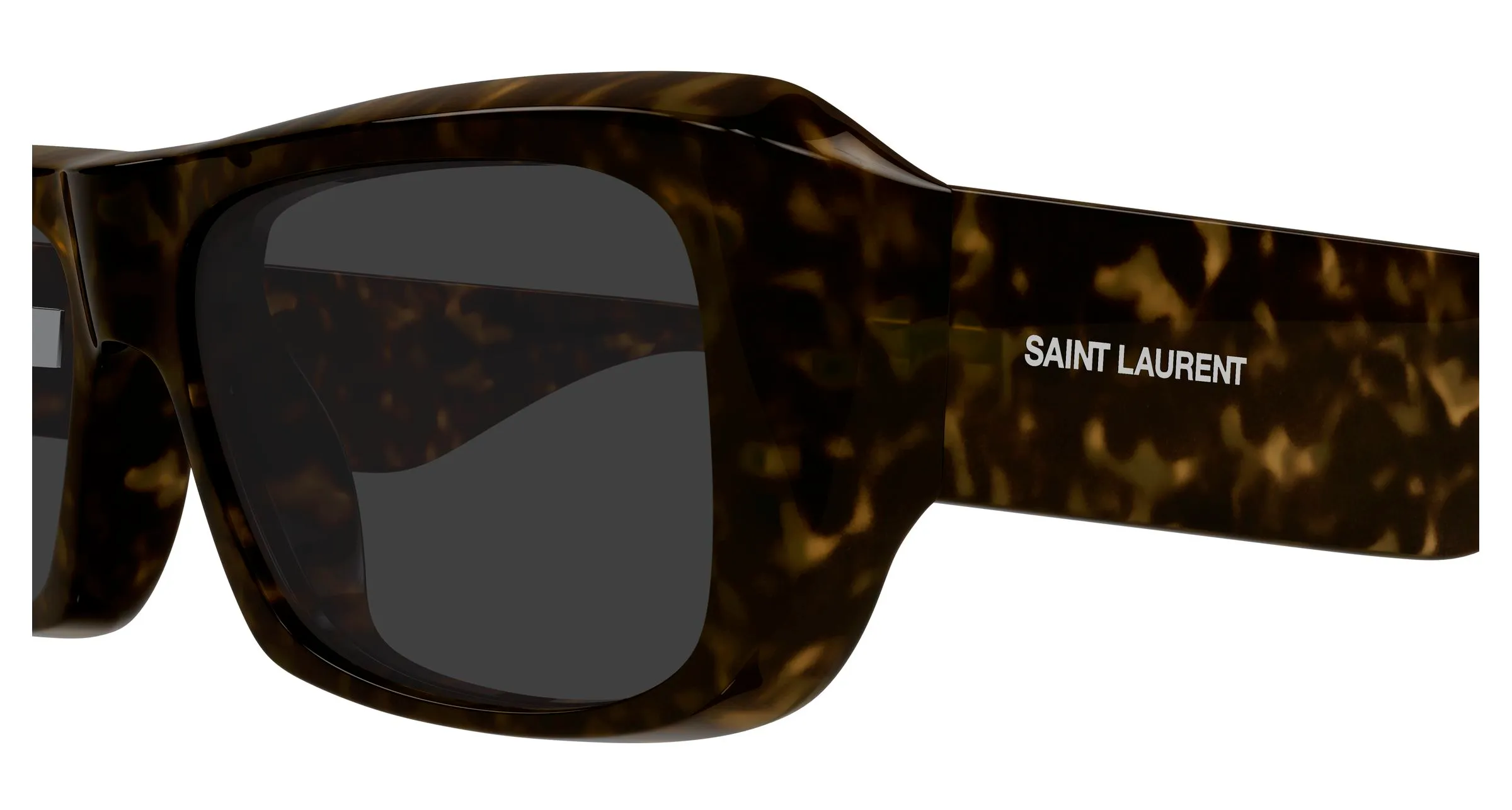 SAINT LAURENT SL 869 002 Occhiali da sole Bio-iniettato Havana Grigio Squadrata - immagine 3