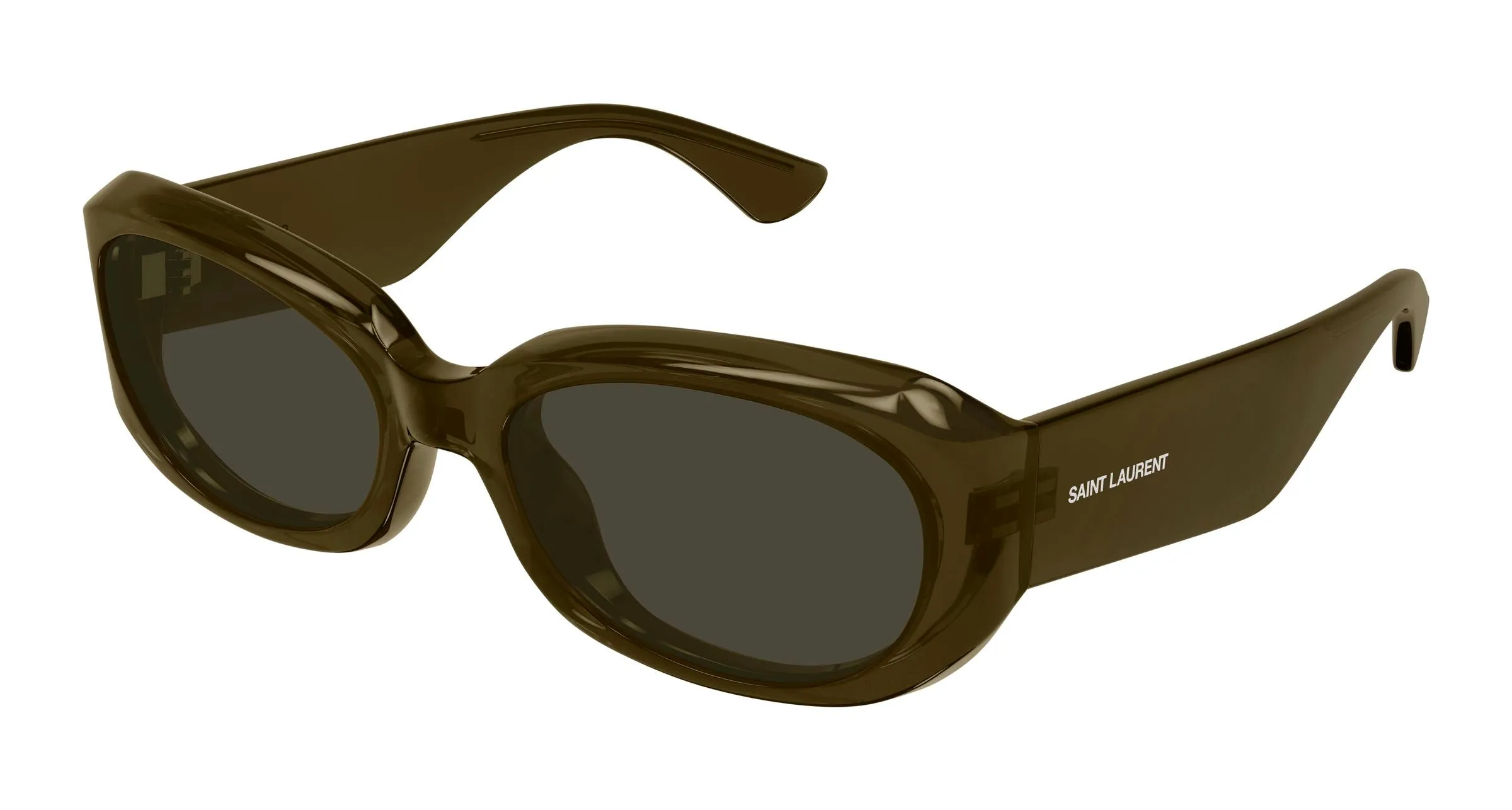 SAINT LAURENT SL 868 005 Occhiali da sole Bio-iniettato Marrone Grigio Squadrata - immagine 1