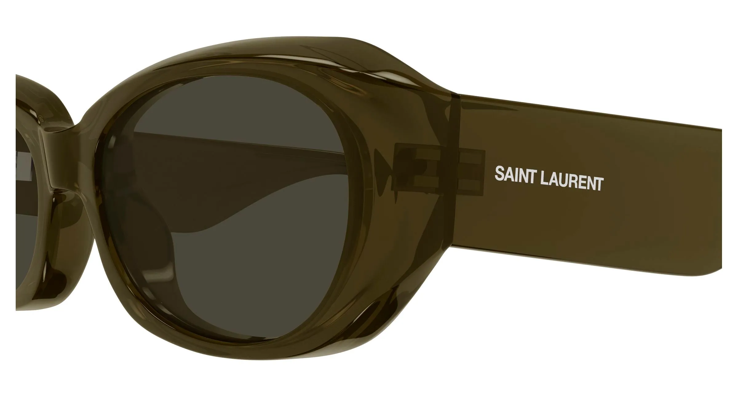 SAINT LAURENT SL 868 005 Occhiali da sole Bio-iniettato Marrone Grigio Squadrata - immagine 3