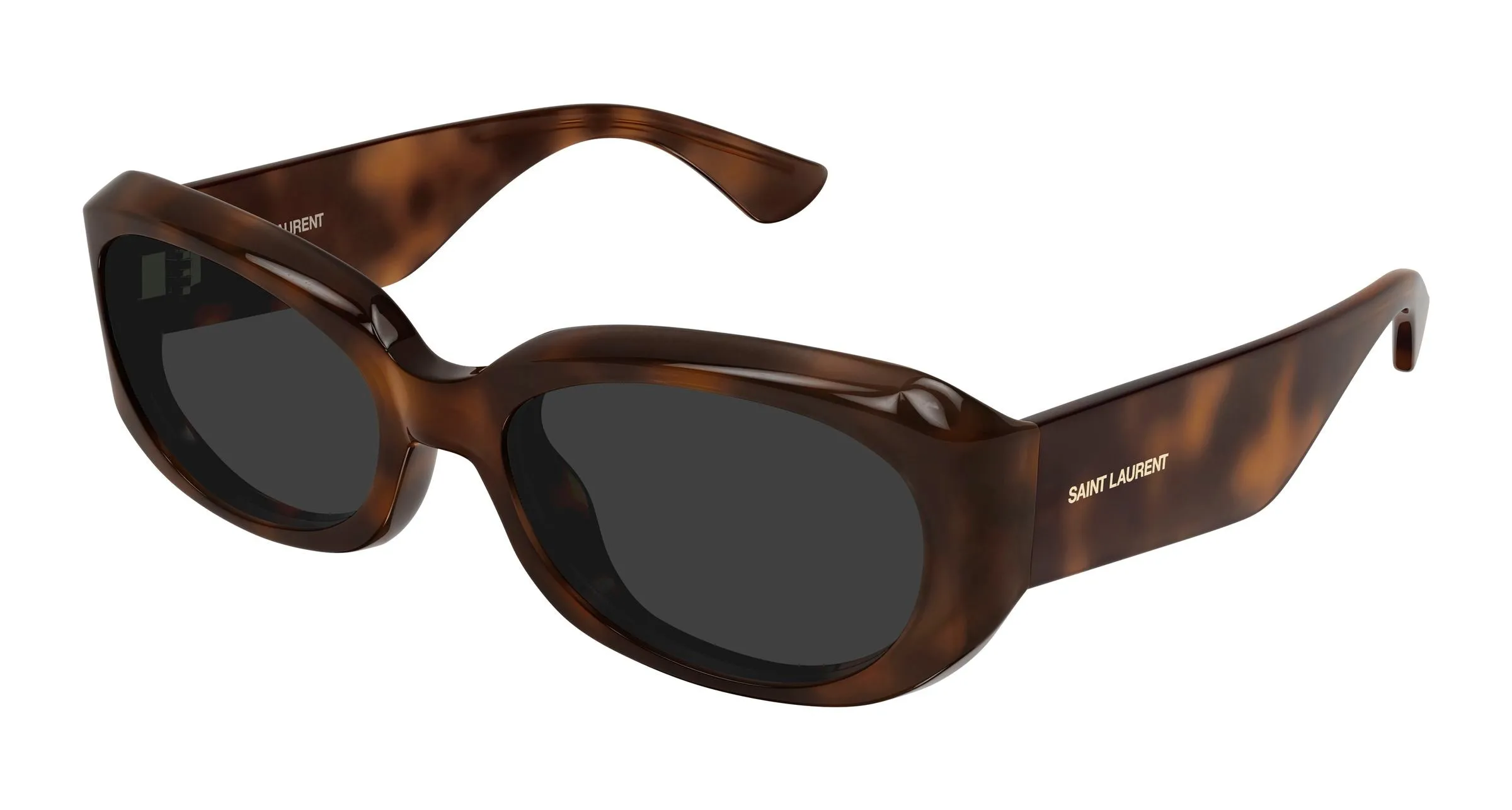 SAINT LAURENT SL 868 003 Occhiali da sole Bio-iniettato Havana Grigio Squadrata - immagine 1