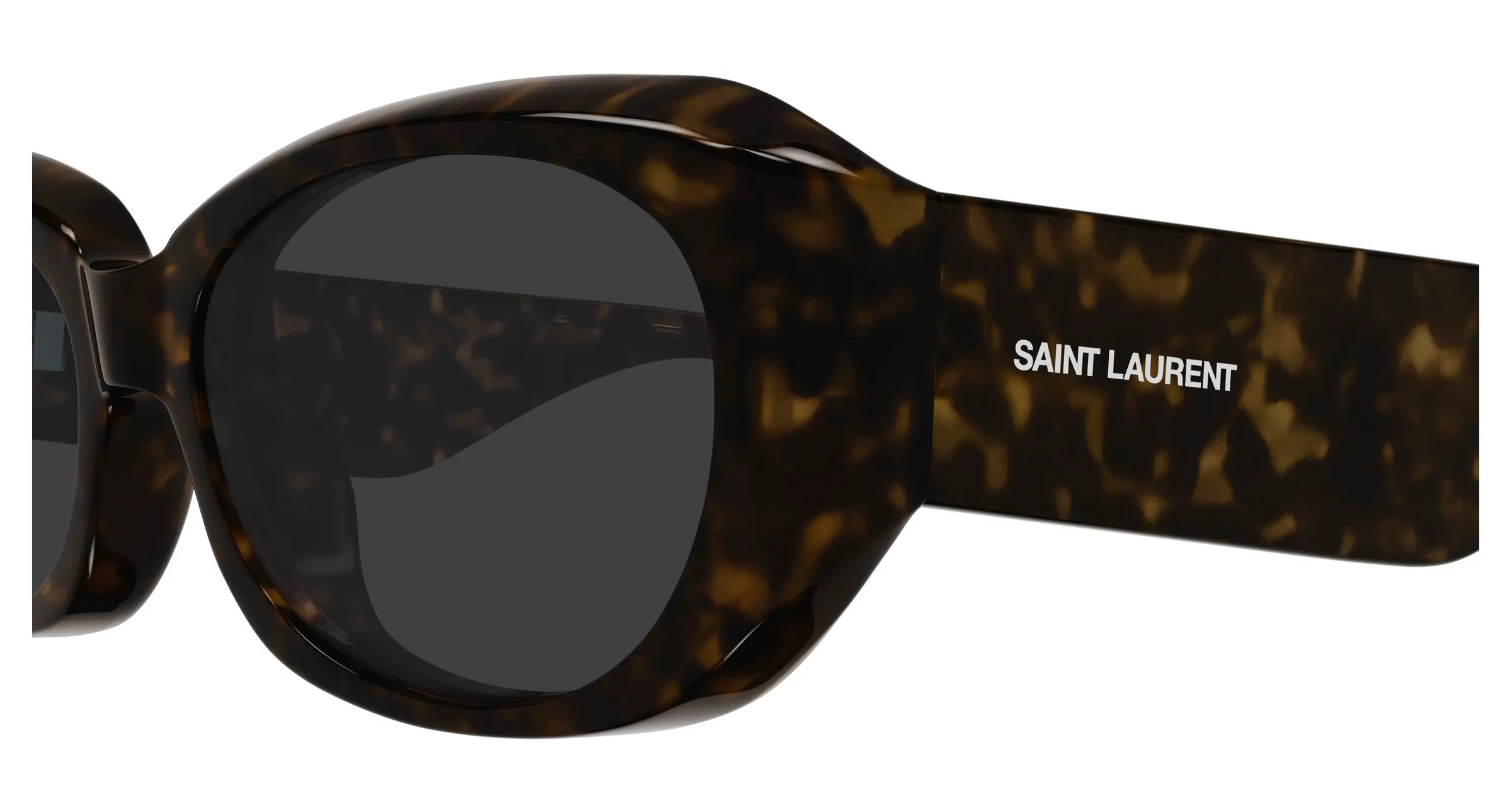 SAINT LAURENT SL 868 002 Occhiali da sole Bio-iniettato Havana Grigio Squadrata - immagine 3