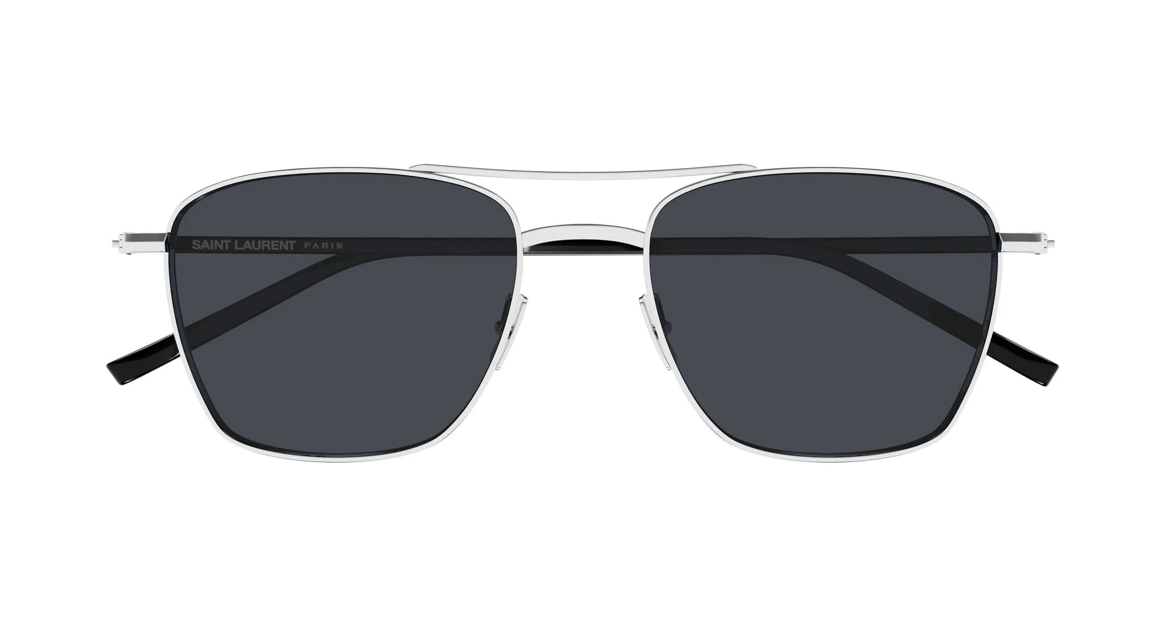 SAINT LAURENT SL 866 002 Occhiali da sole Metallo Argento Grigio Pilot - immagine 2