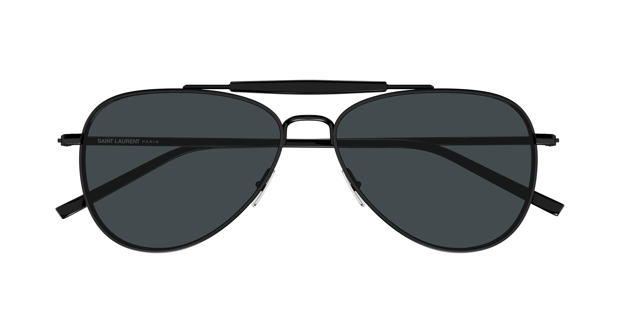 SAINT LAURENT SL 864 001 Occhiali da sole Metallo Nero Nero Pilot - immagine 2