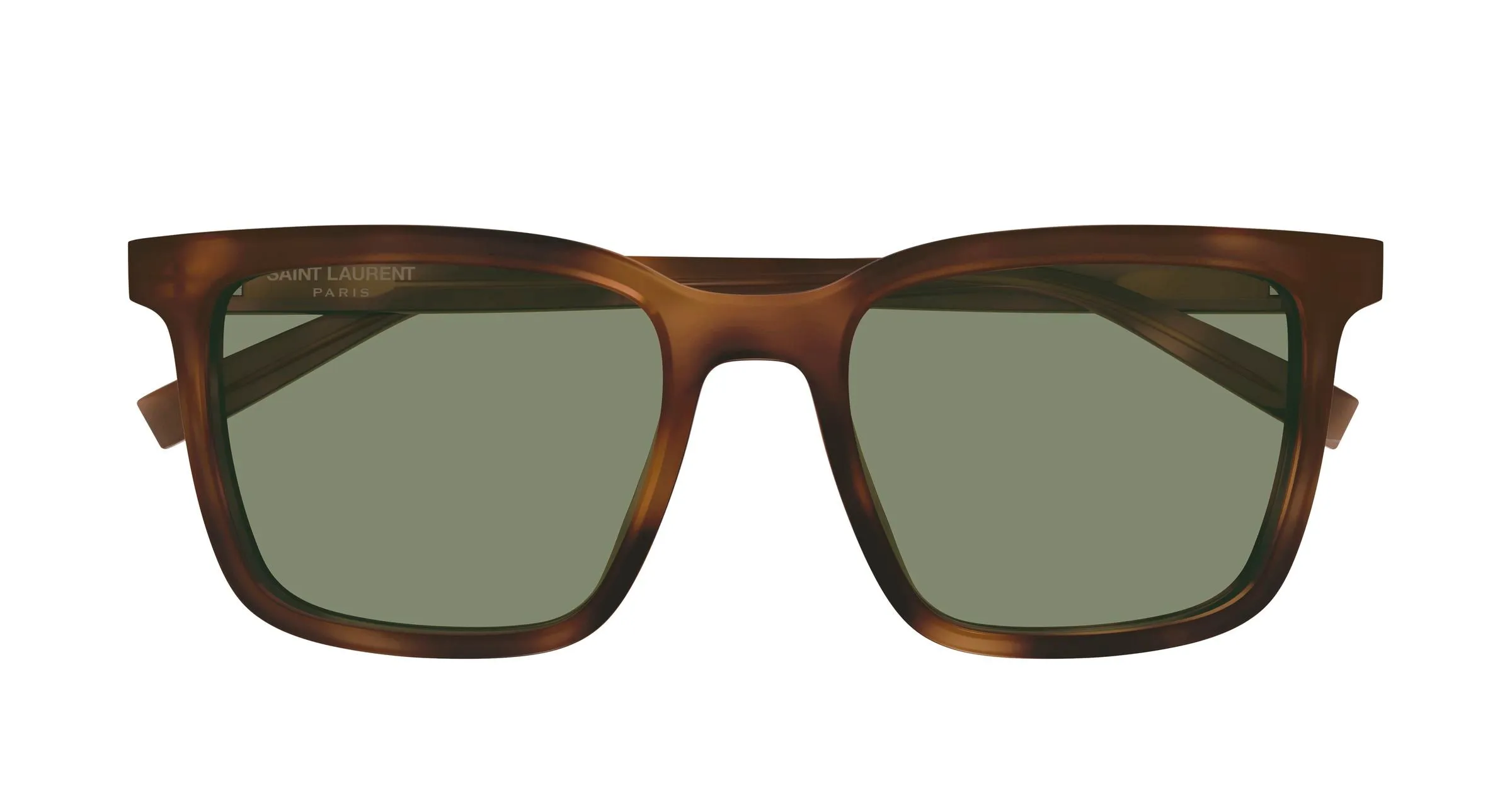 SAINT LAURENT SL 500 009 Occhiali da sole Acetato Havana Verde Squadrata - immagine 2