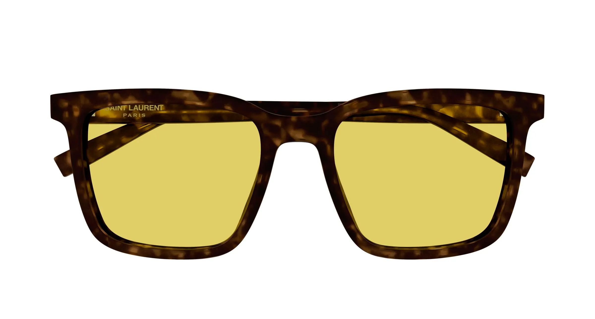 SAINT LAURENT SL 500 008 Occhiali da sole Acetato Havana Giallo Squadrata - immagine 2
