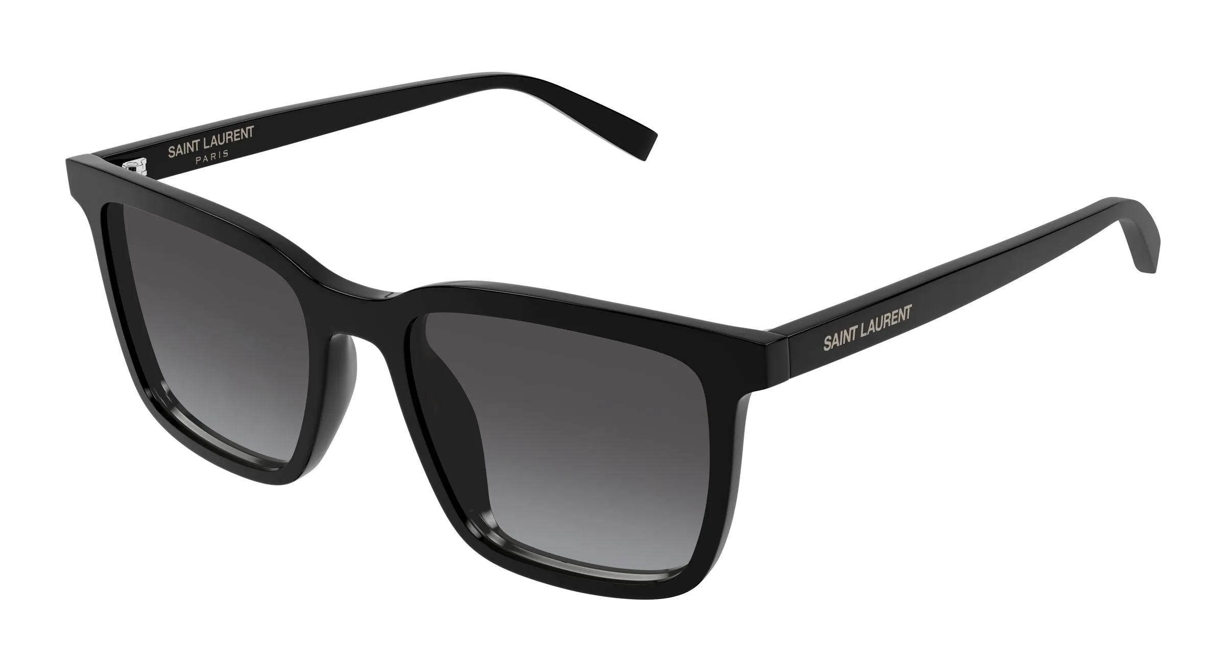 SAINT LAURENT SL 500 006 Occhiali da sole Acetato Nero Grigio Squadrata - immagine 1