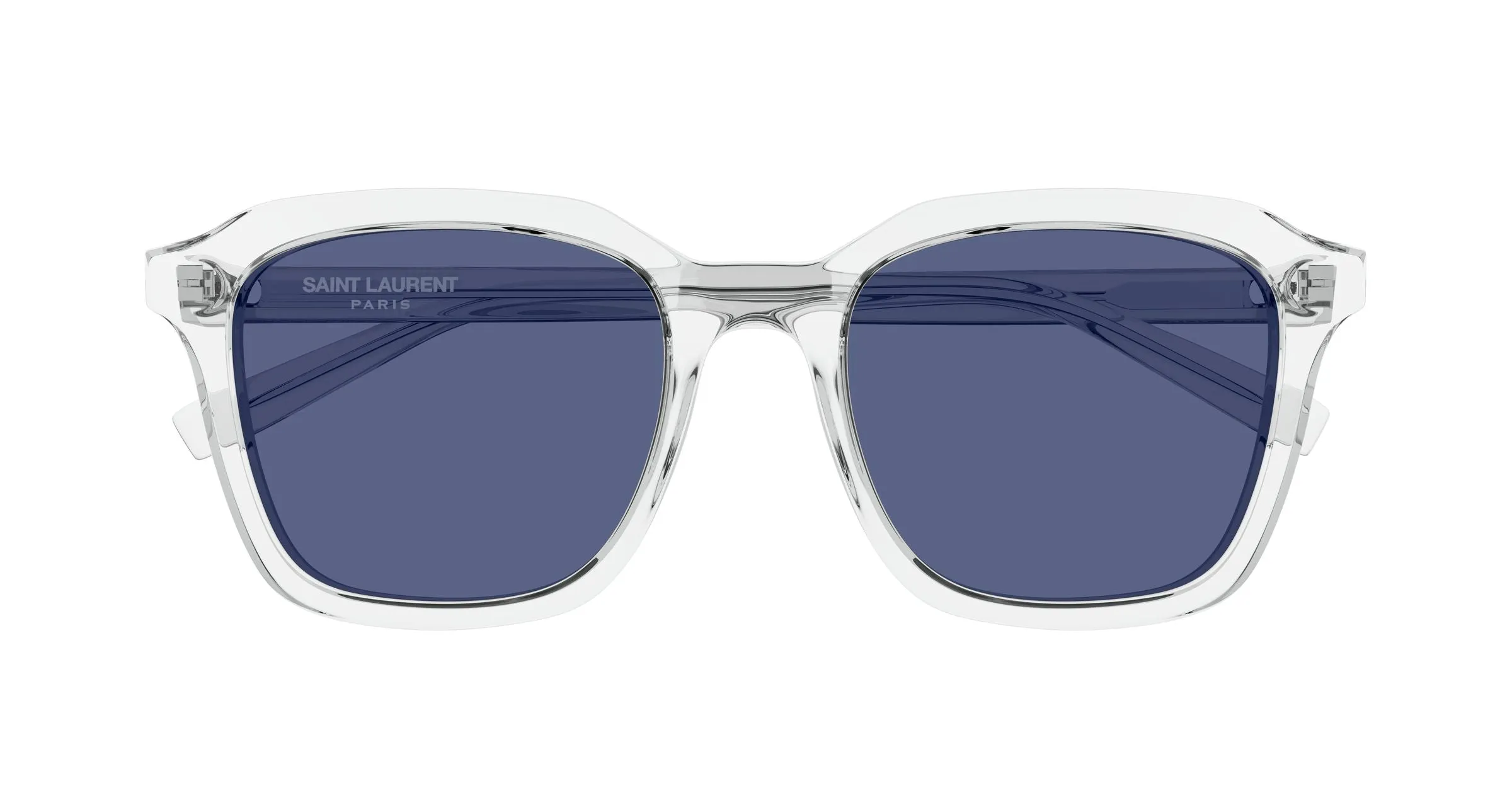 SAINT LAURENT SL 457 010 Occhiali da sole Acetato Cristallo Blu Squadrata - immagine 2