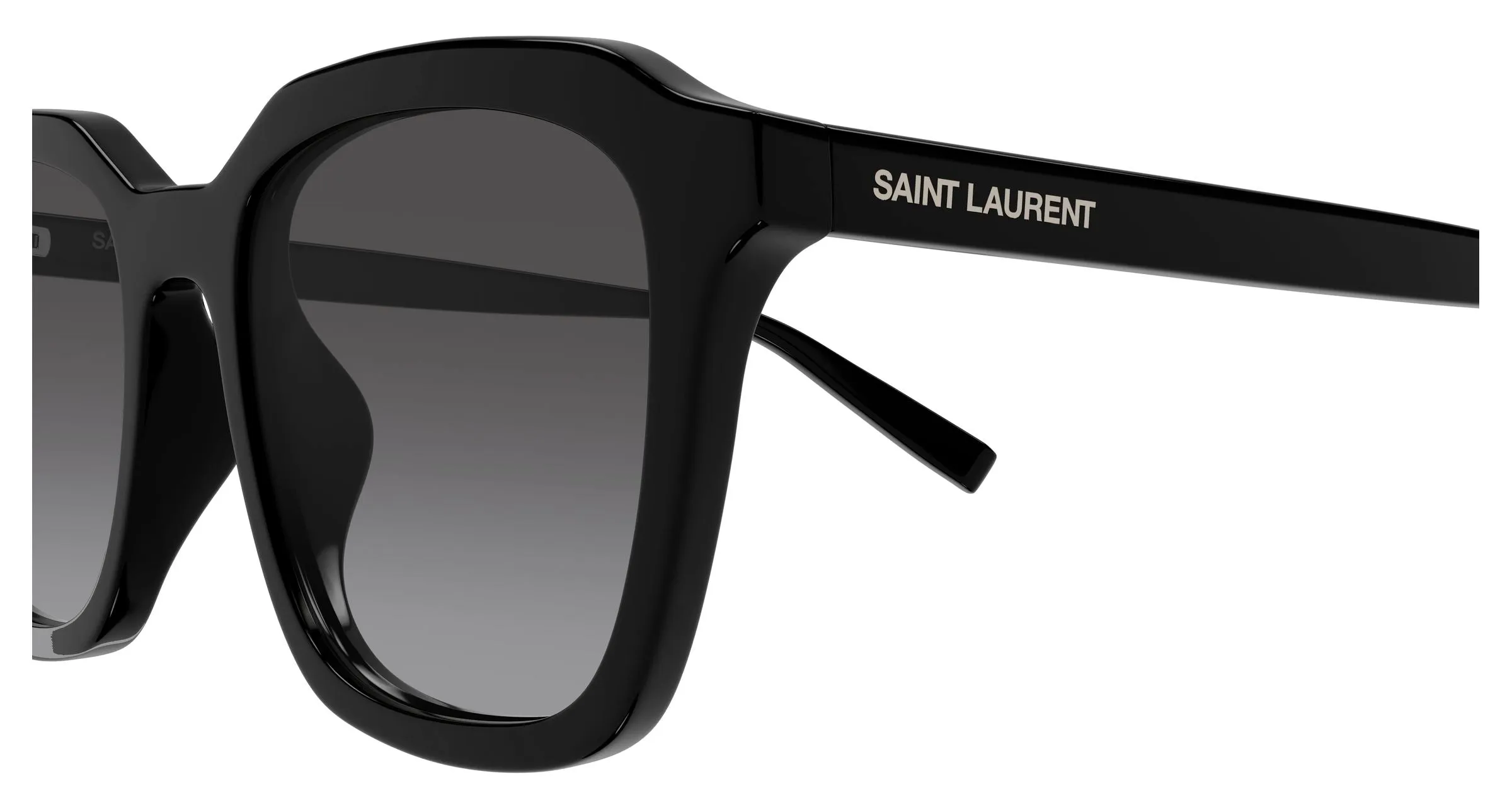 SAINT LAURENT SL 457 007 Occhiali da sole Acetato Nero Grigio Squadrata - immagine 3