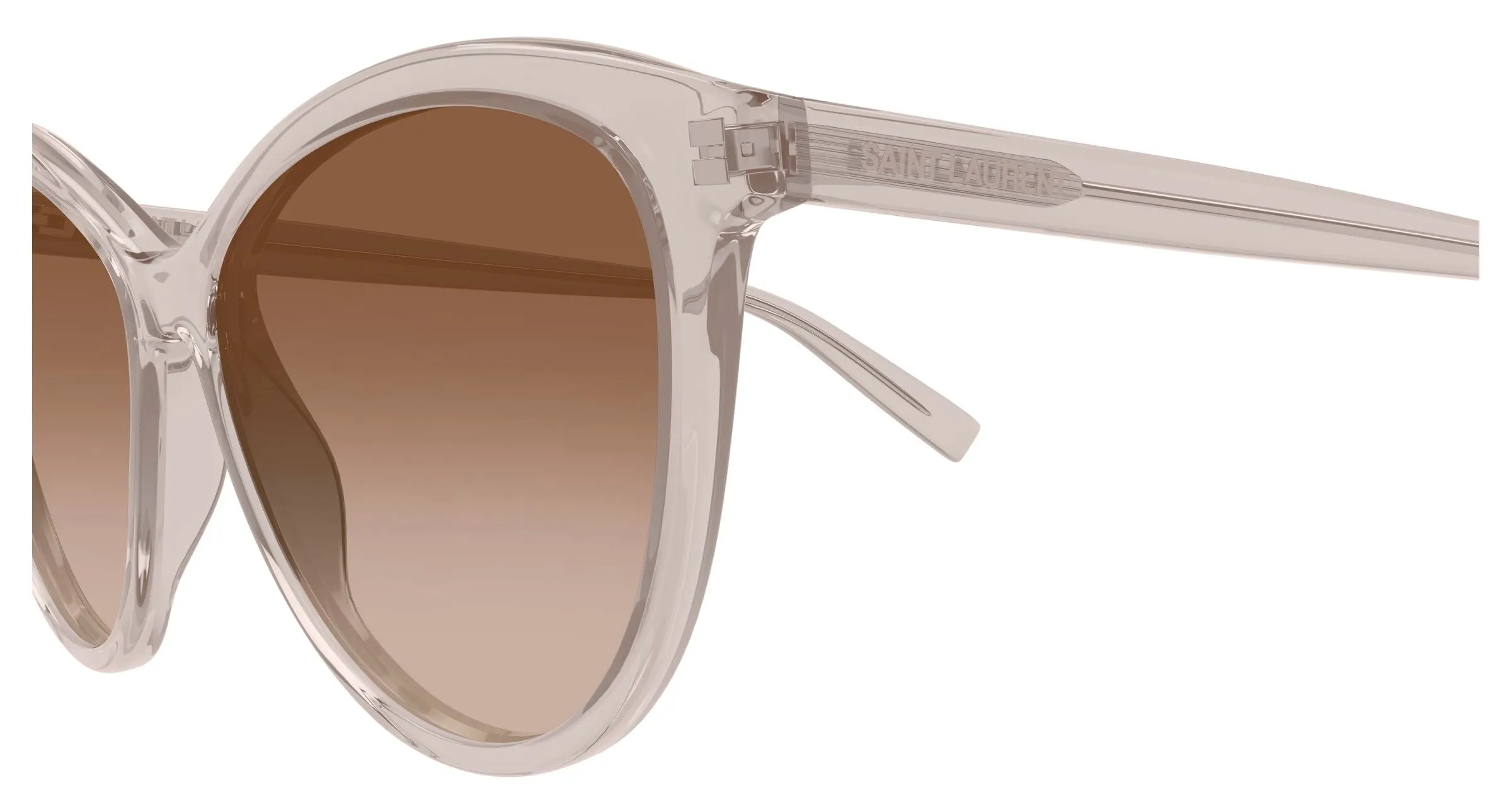 SAINT LAURENT SL 456 011 Occhiali da sole Acetato Rosa Marrone Cat Eye - immagine 3