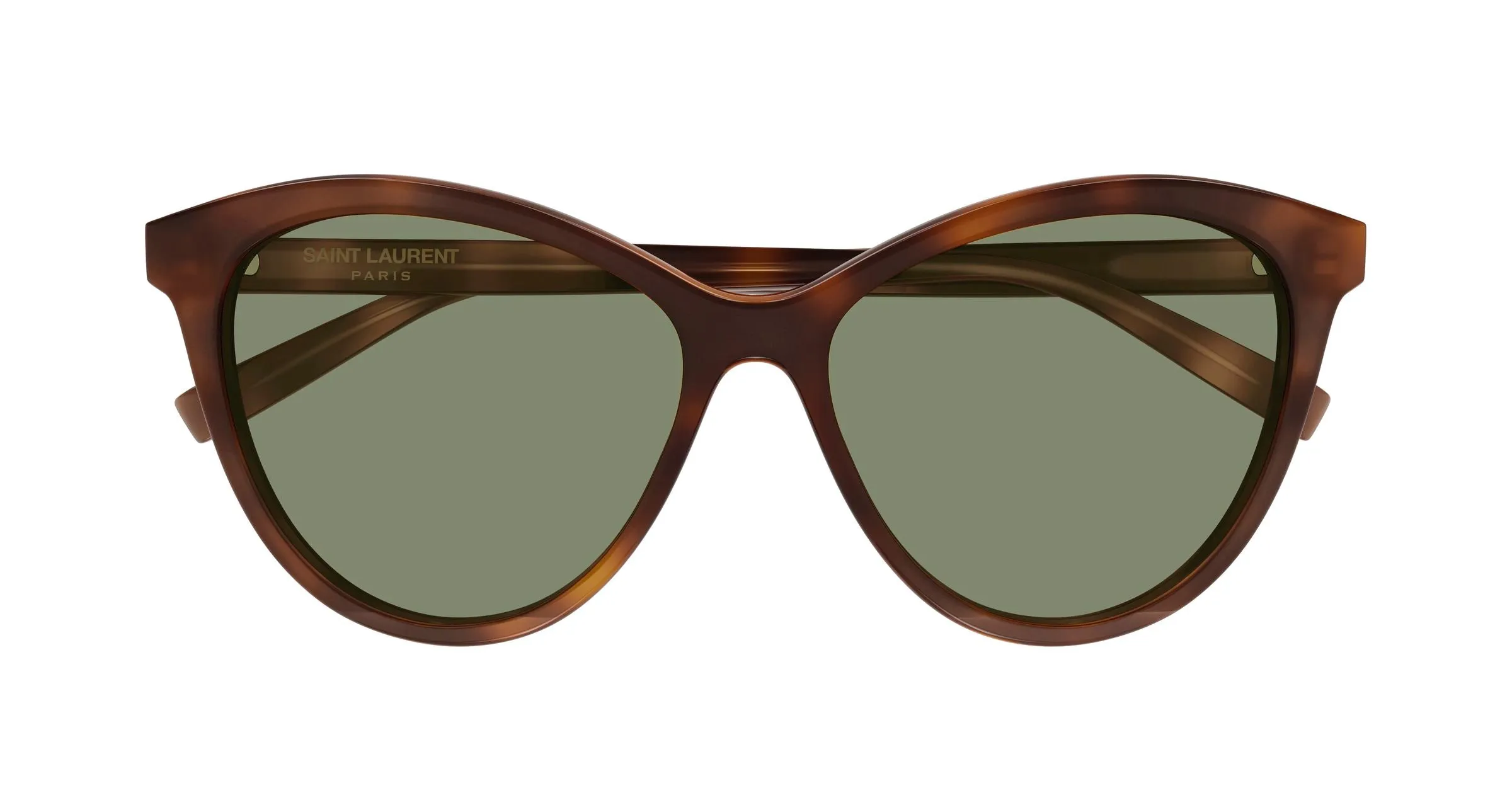 SAINT LAURENT SL 456 010 Occhiali da sole Acetato Havana Verde Cat Eye - immagine 2
